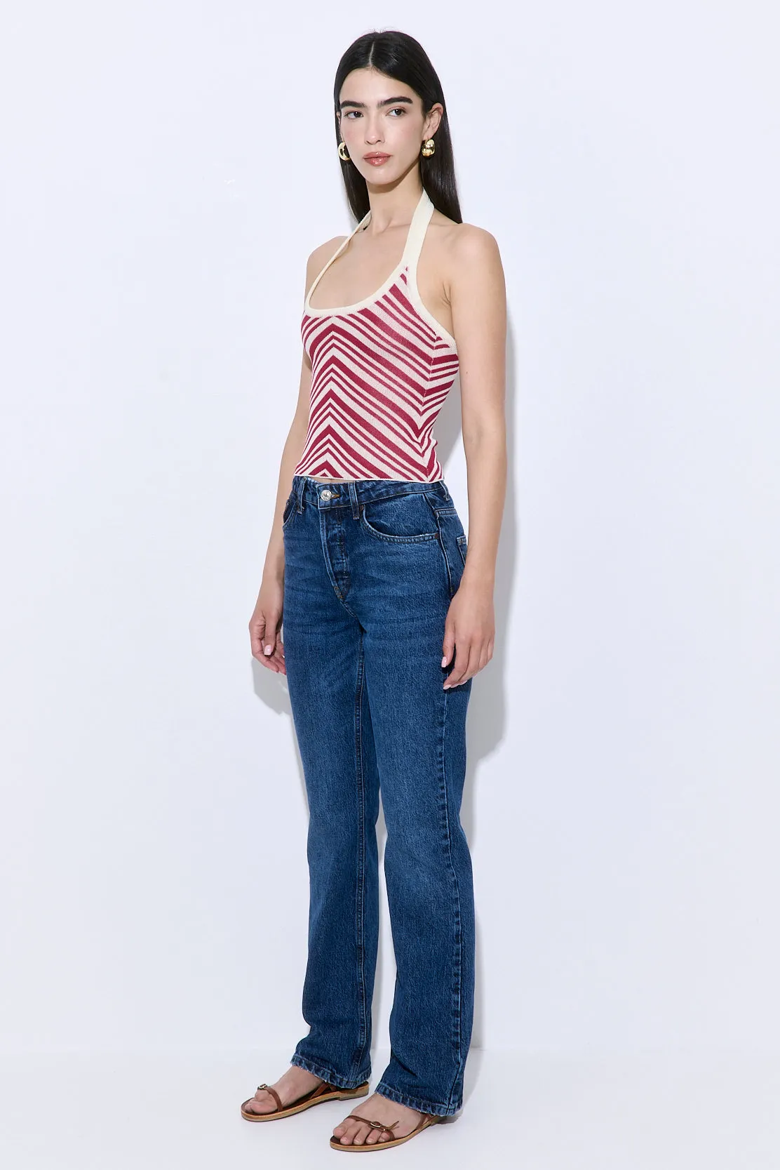 Pattern Knitted Halter Neck Top sold by Dé Rococo product image thumbnail 5