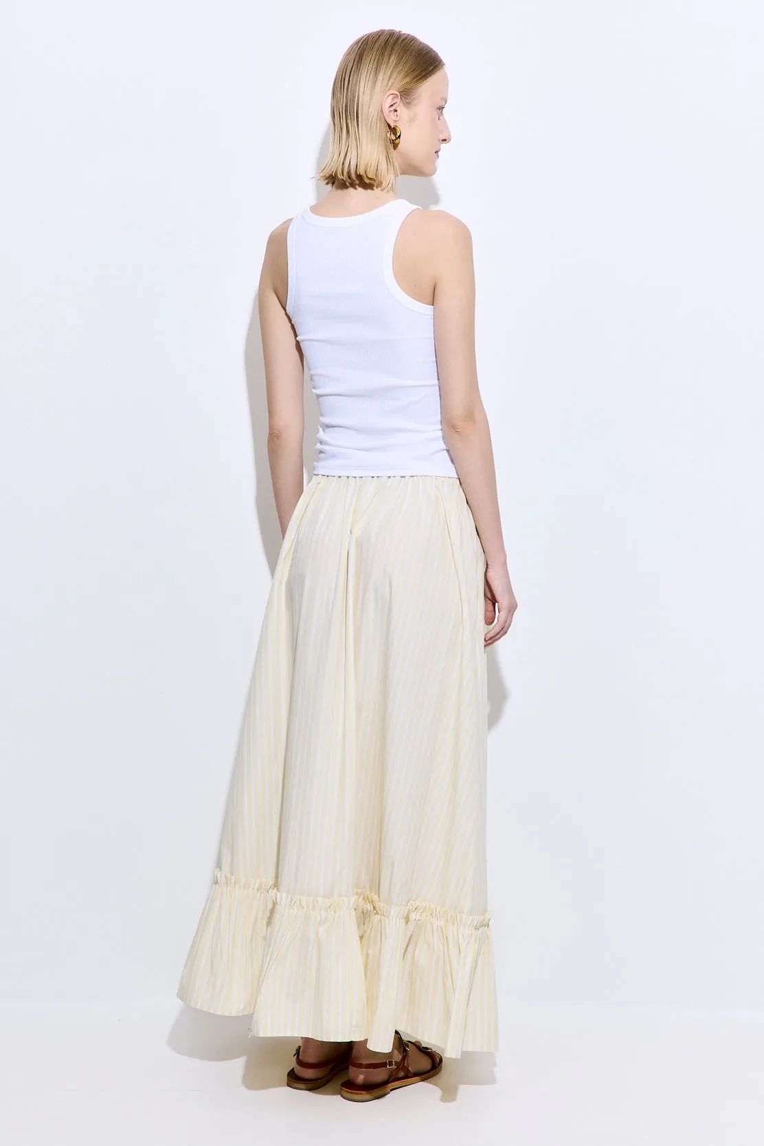 Ruffled Poplin Maxi Skirt sold by Dé Rococo product image thumbnail 5