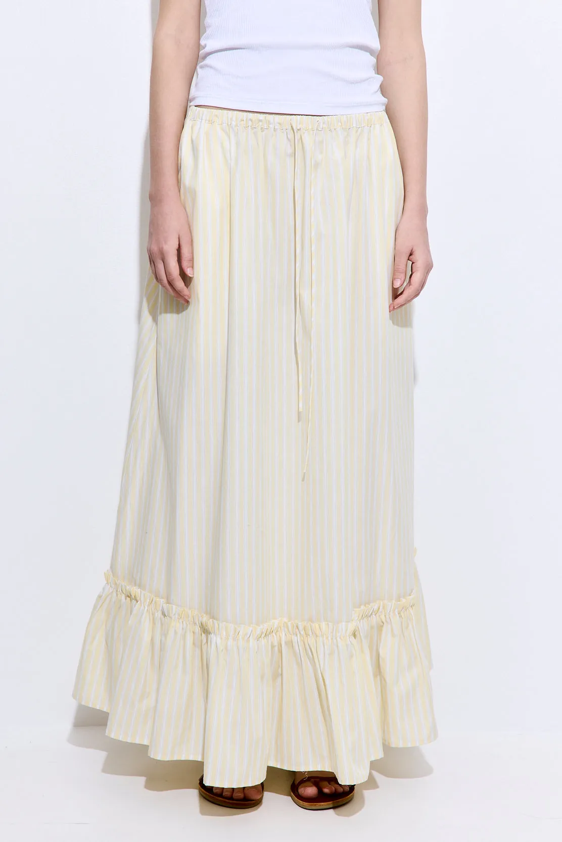 Ruffled Poplin Maxi Skirt sold by Dé Rococo product image thumbnail 2