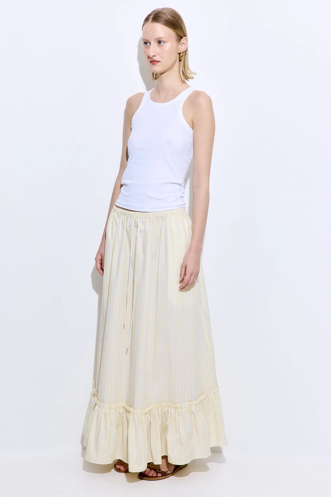 Ruffled Poplin Maxi Skirt sold by Dé Rococo product image thumbnail 4
