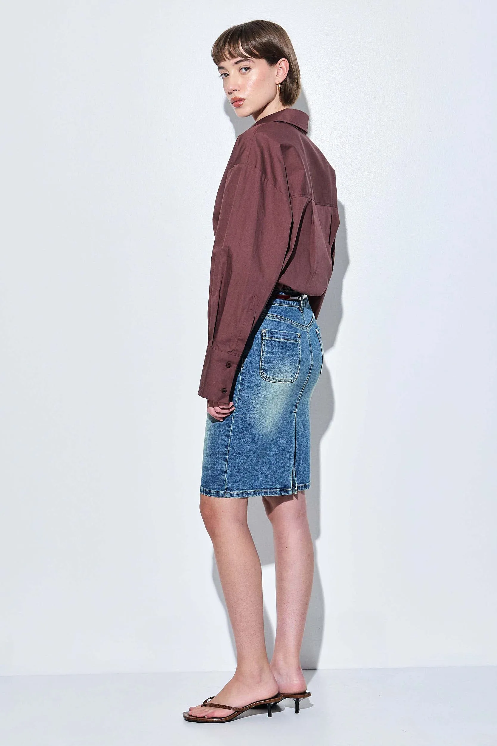 Oversized Poplin Button Down Shirt sold by Dé Rococo product image thumbnail 5
