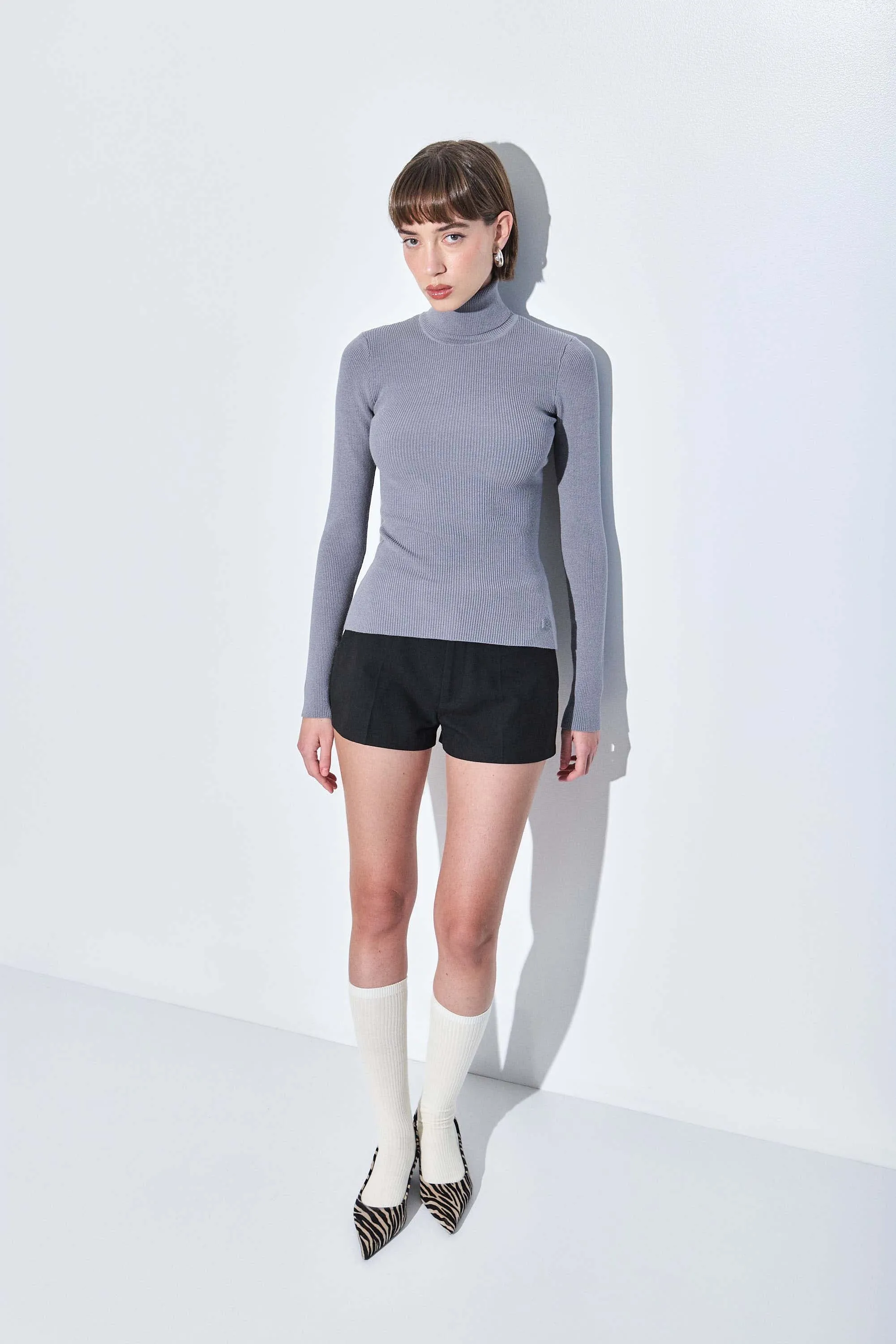 Ribbed Turtleneck Top sold by Dé Rococo product image thumbnail 3