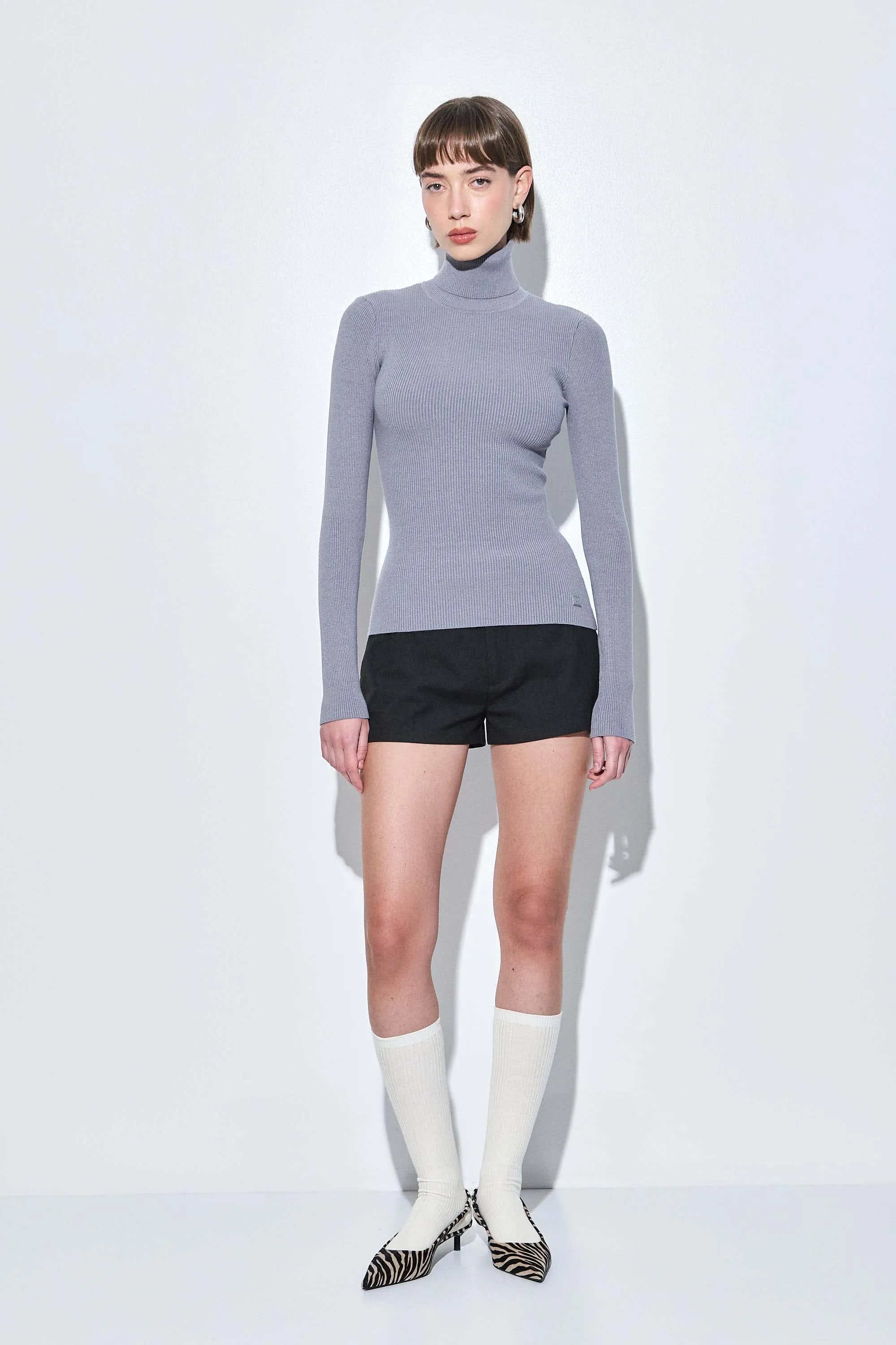 Ribbed Turtleneck Top sold by Dé Rococo product image thumbnail 2