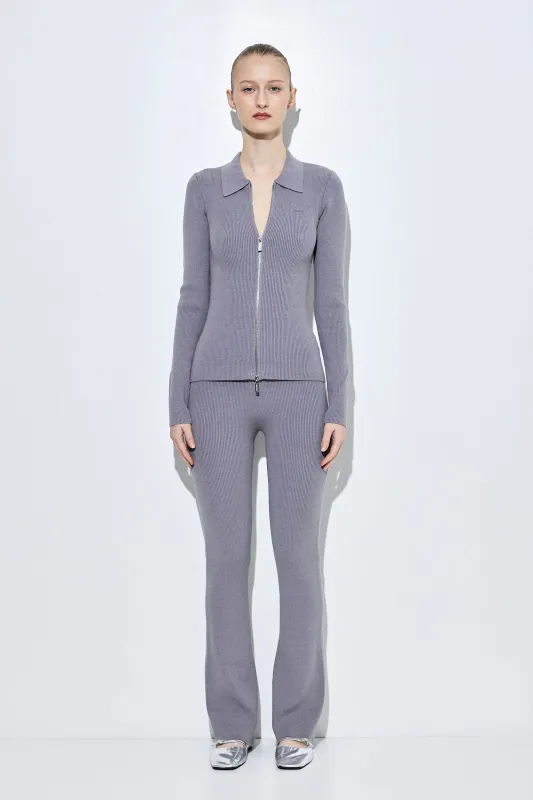 Ribbed Flared Leggings made by Dé Rococo