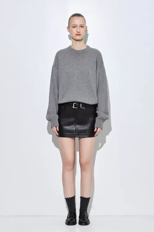 Vegan Leather Mini Skirt made by Dé Rococo