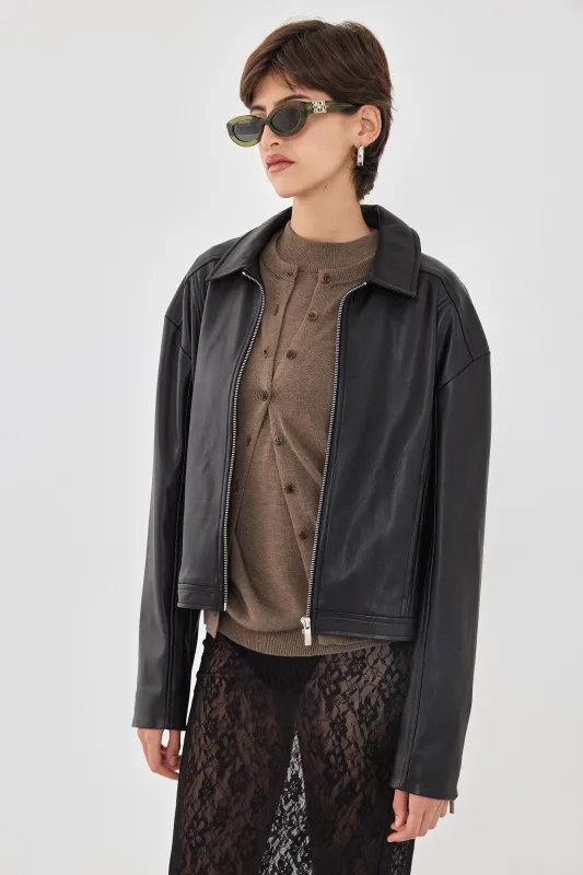 Vegan Leather Jacket made by Dé Rococo