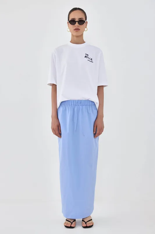 Poplin Gathered Maxi Skirt made by Dé Rococo