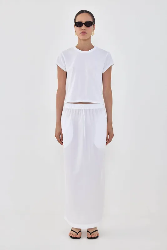 Poplin Gathered Maxi Skirt made by Dé Rococo
