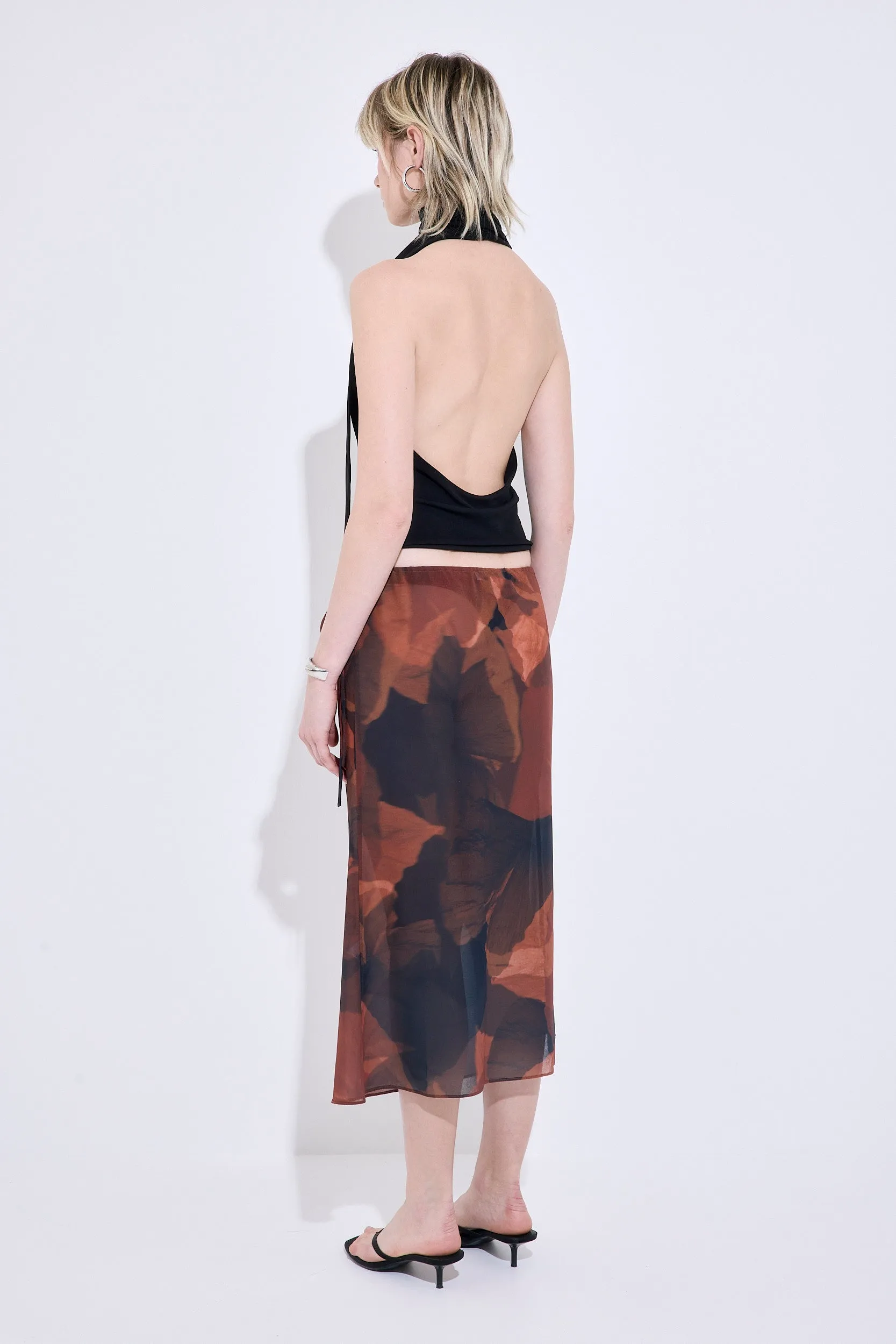 Semi Sheer Midi Skirt sold by Dé Rococo product image thumbnail 5