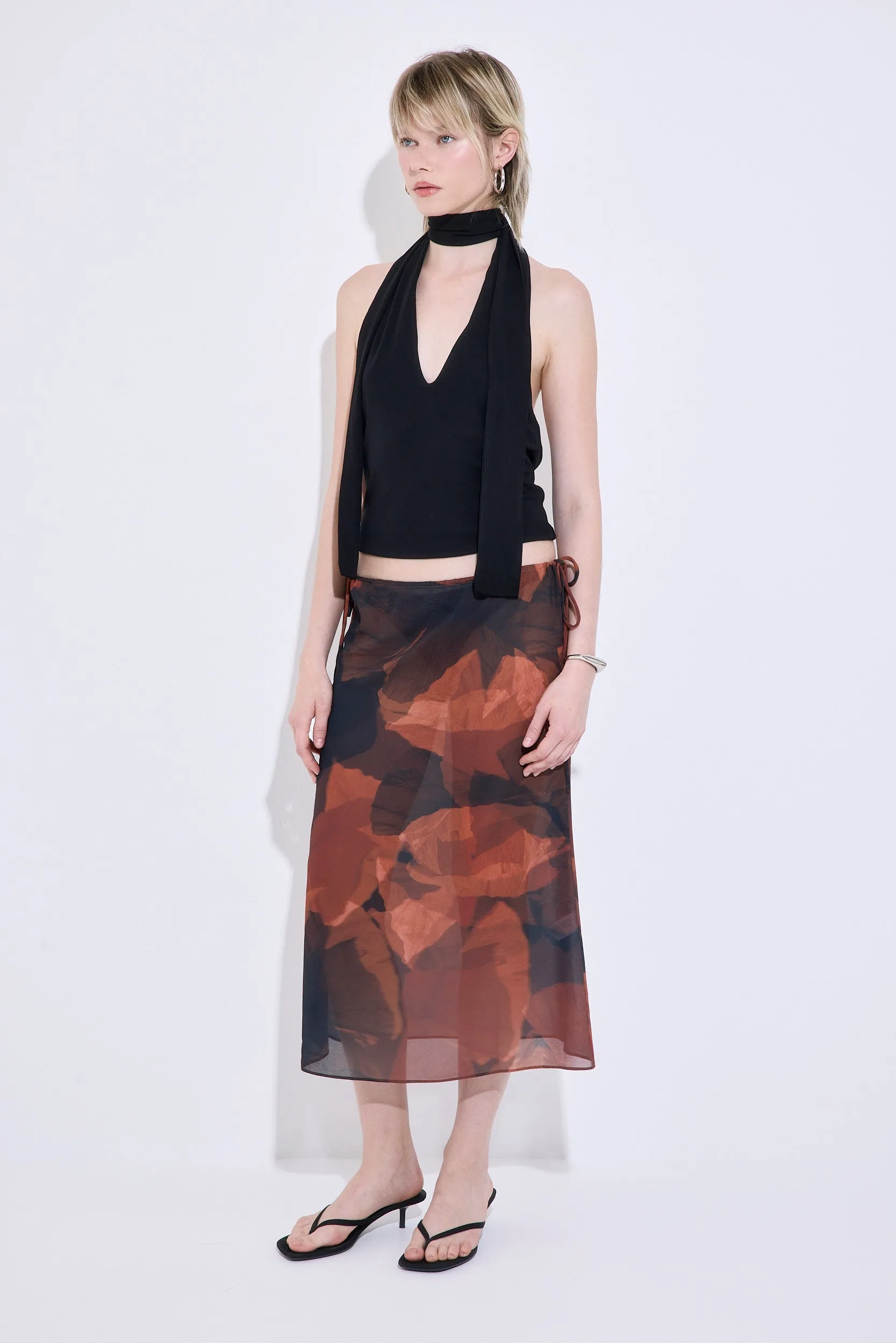 Semi Sheer Midi Skirt sold by Dé Rococo product image thumbnail 4