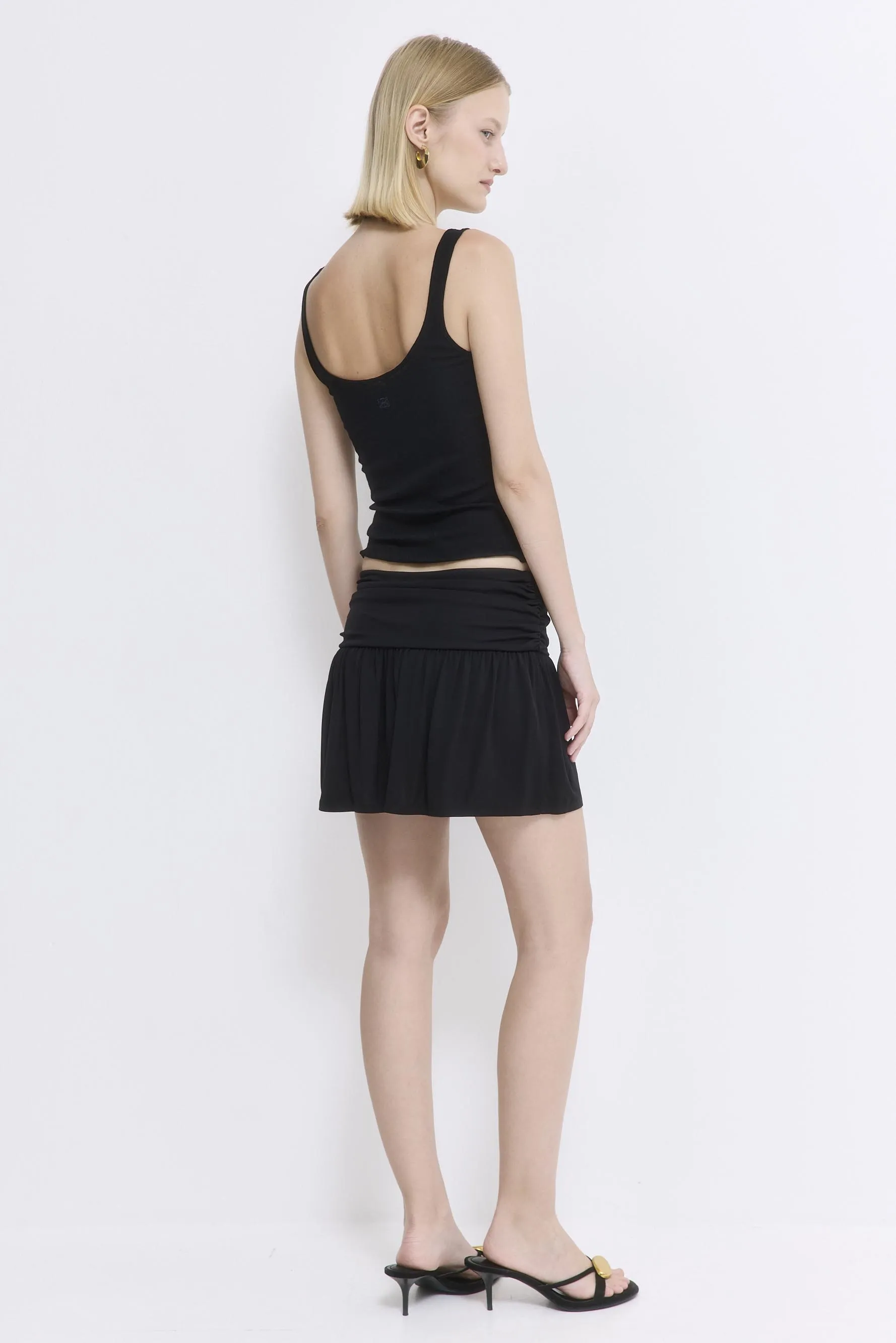 Draped Jersey Mini Skirt sold by Dé Rococo product image thumbnail 5