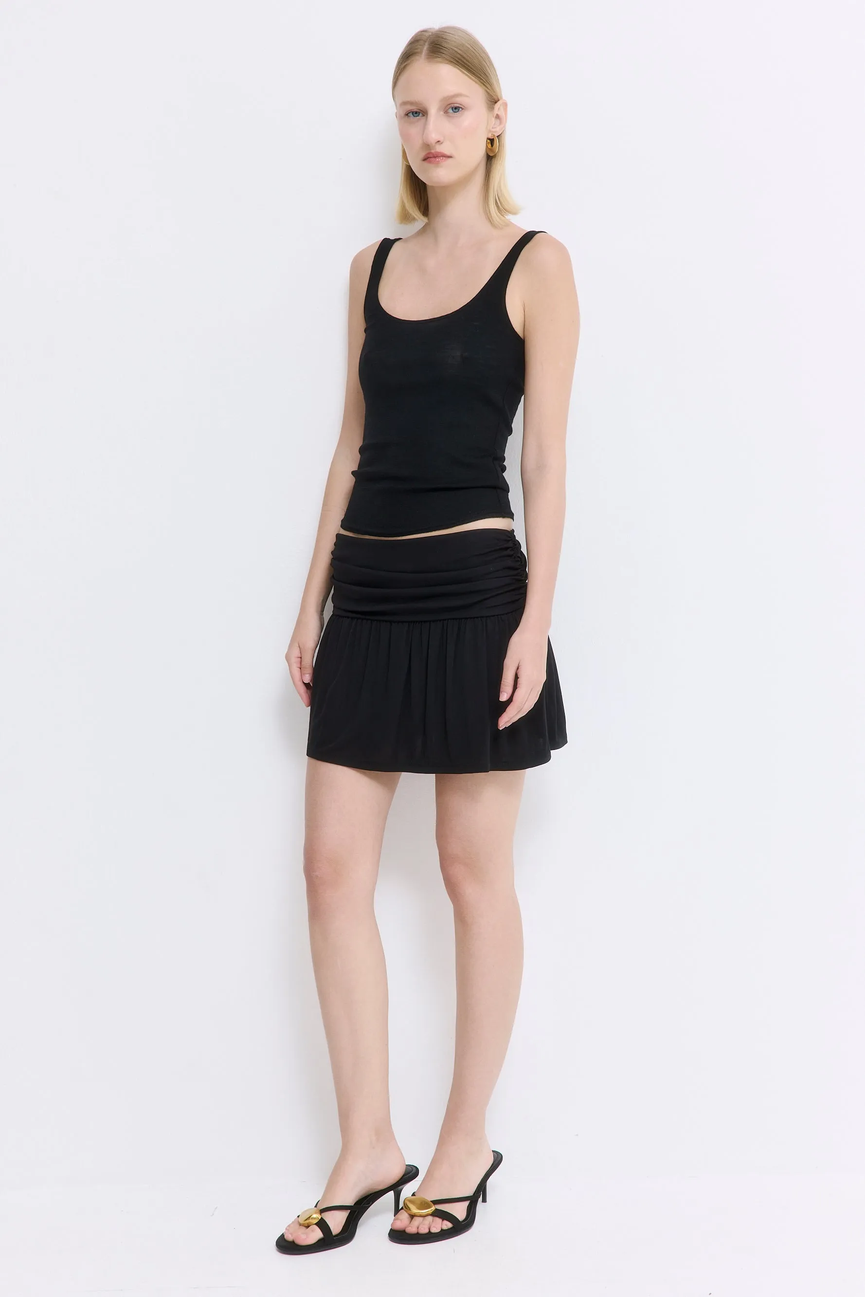 Draped Jersey Mini Skirt sold by Dé Rococo product image thumbnail 3