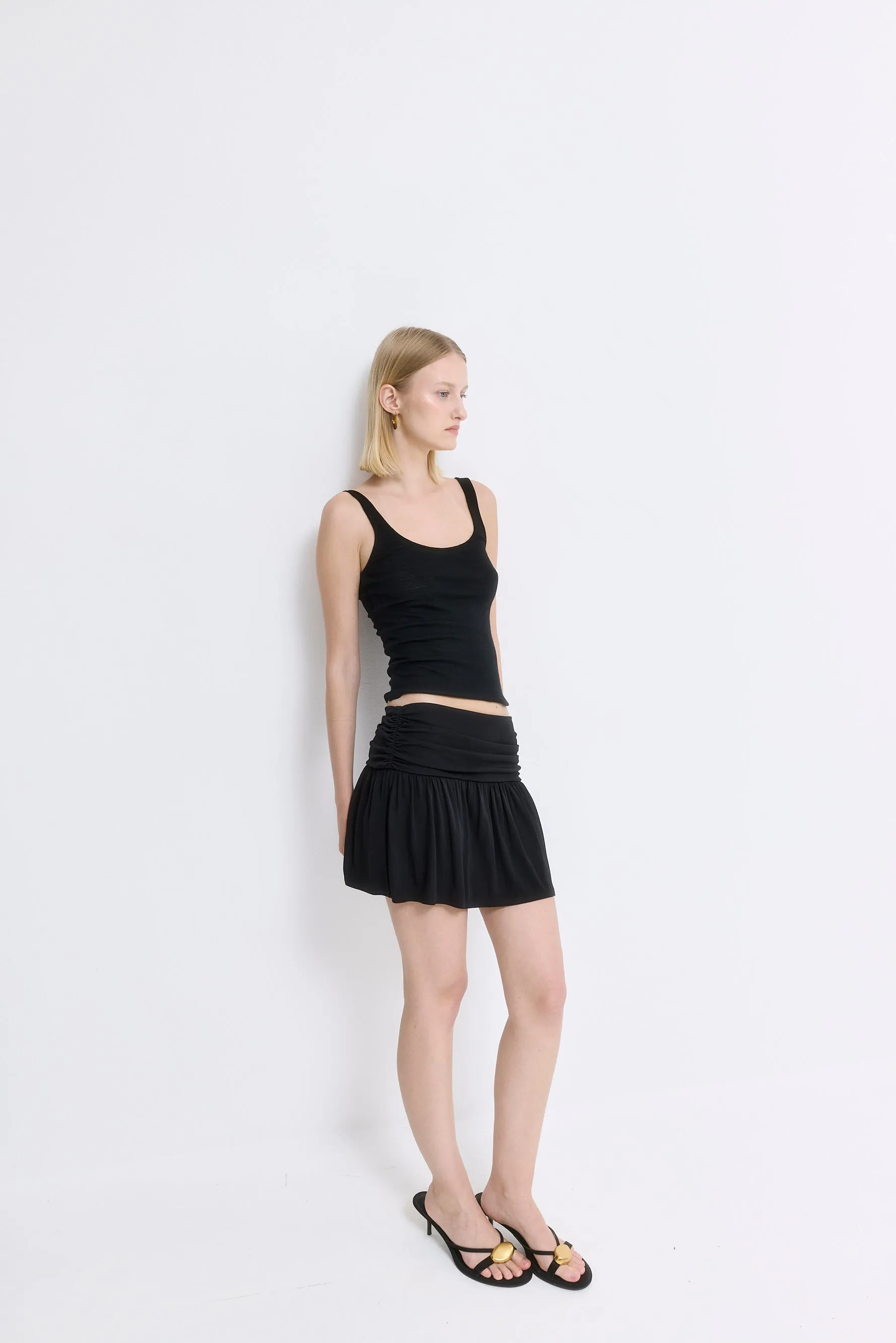 Draped Jersey Mini Skirt sold by Dé Rococo product image thumbnail 4