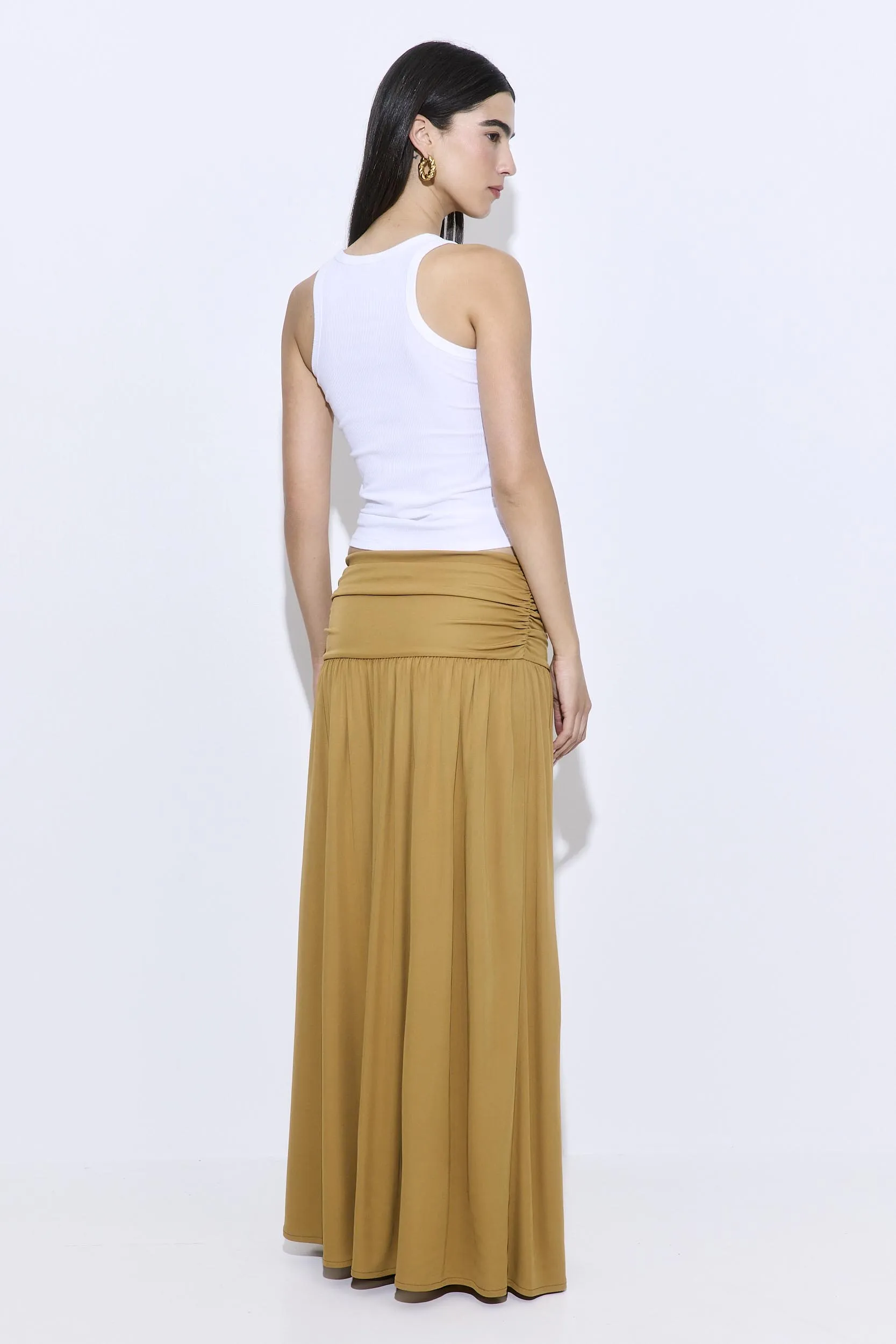 Draped Jersey Maxi Skirt sold by Dé Rococo product image thumbnail 5
