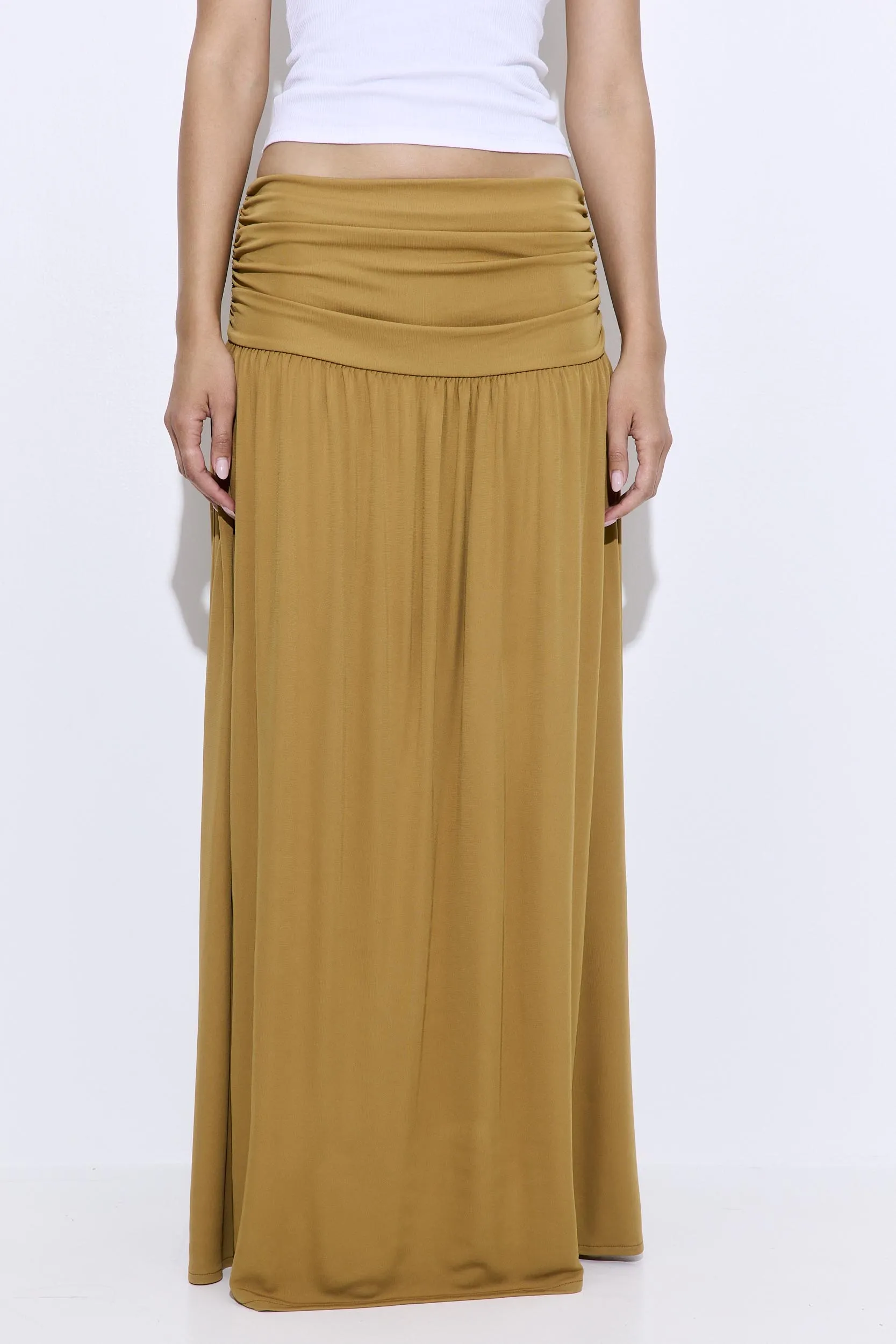 Draped Jersey Maxi Skirt sold by Dé Rococo product image thumbnail 2