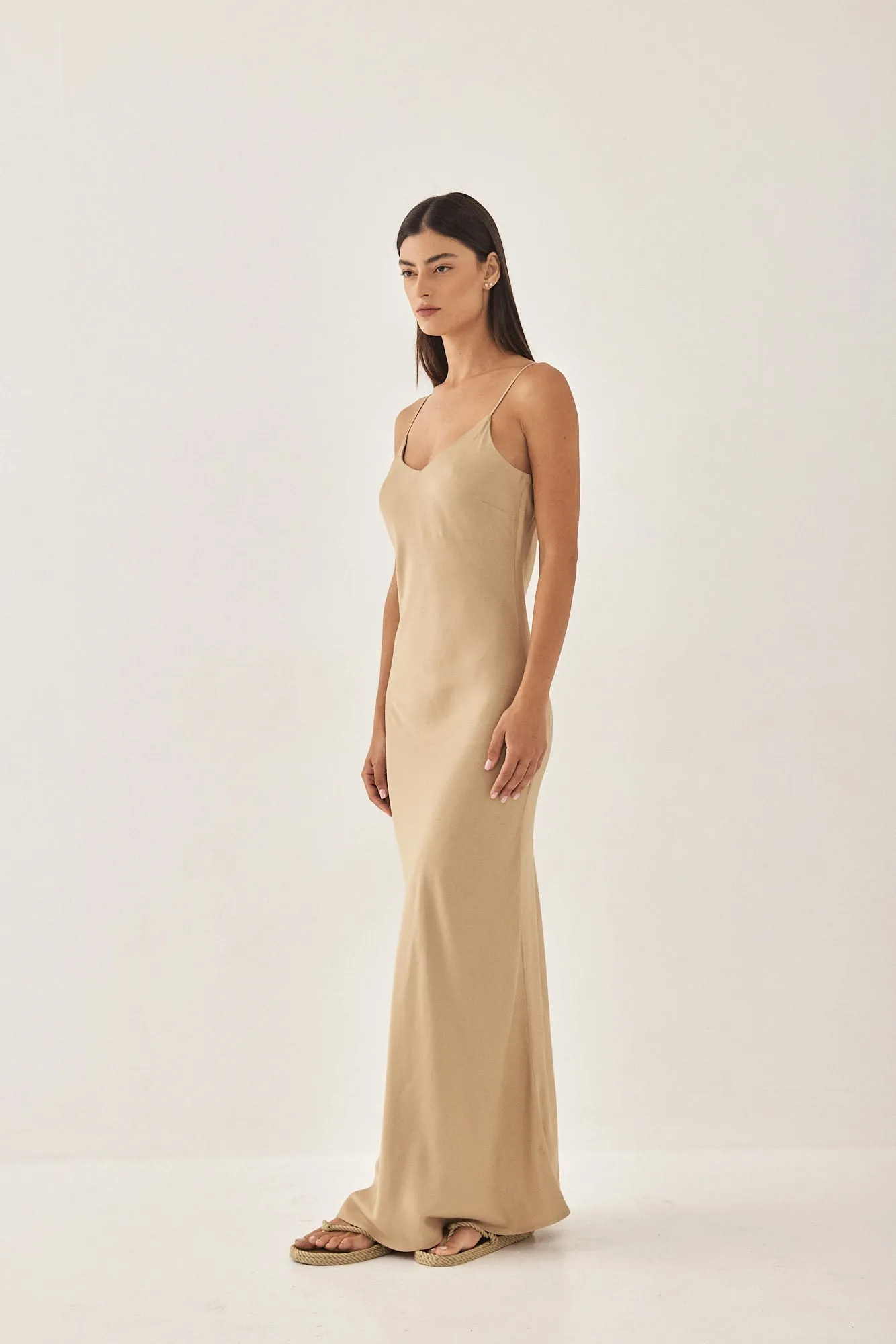 Satin Slip Dress sold by Dé Rococo product image thumbnail 4