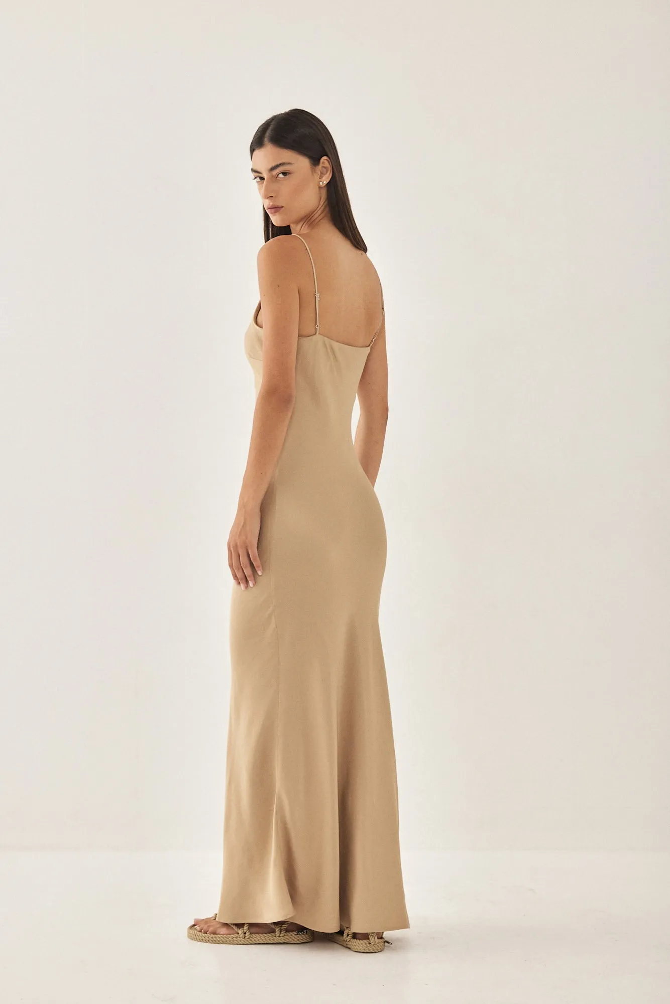 Satin Slip Dress sold by Dé Rococo product image thumbnail 5