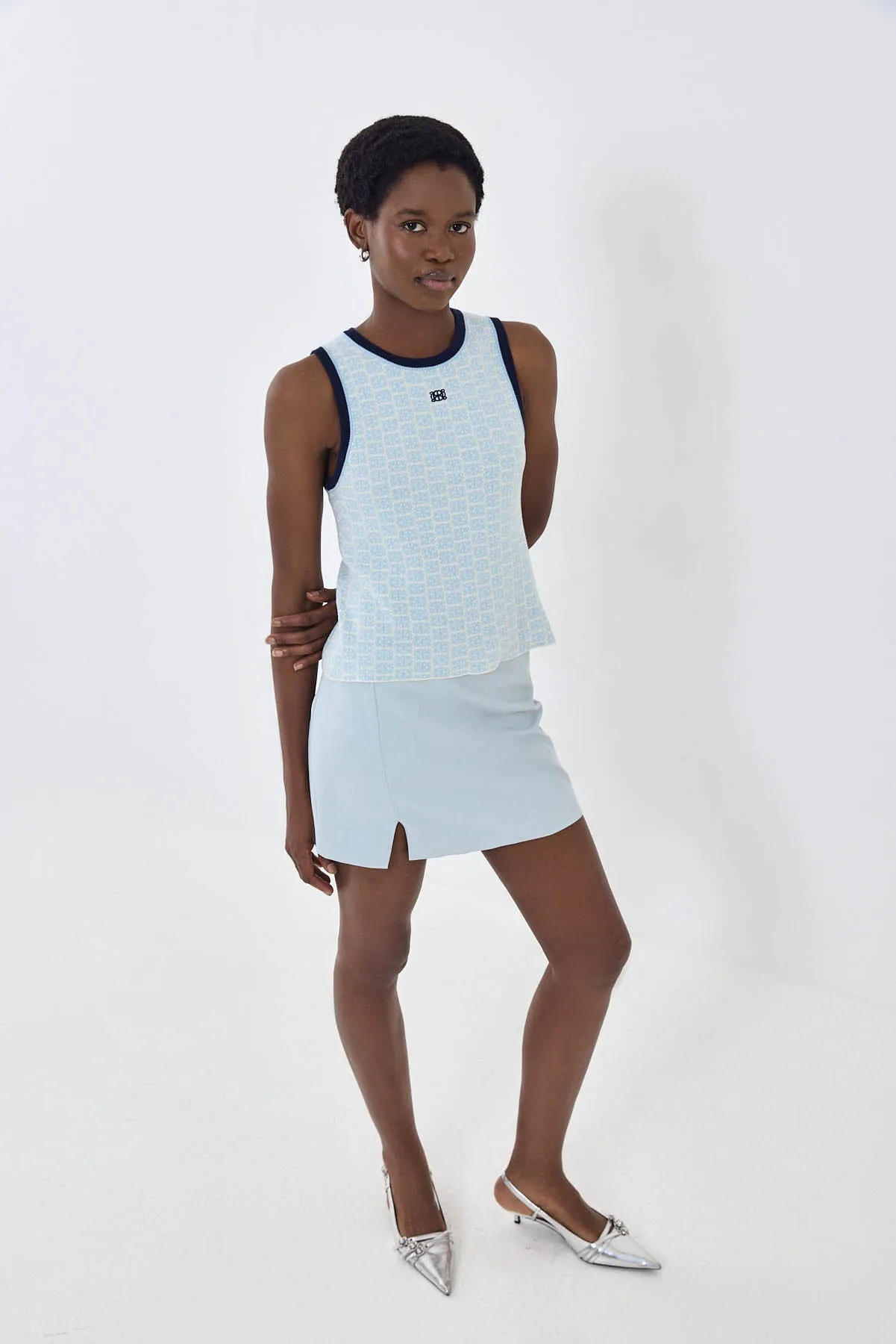 Daddy Slit Mini Skirt sold by Dé Rococo product image thumbnail 3