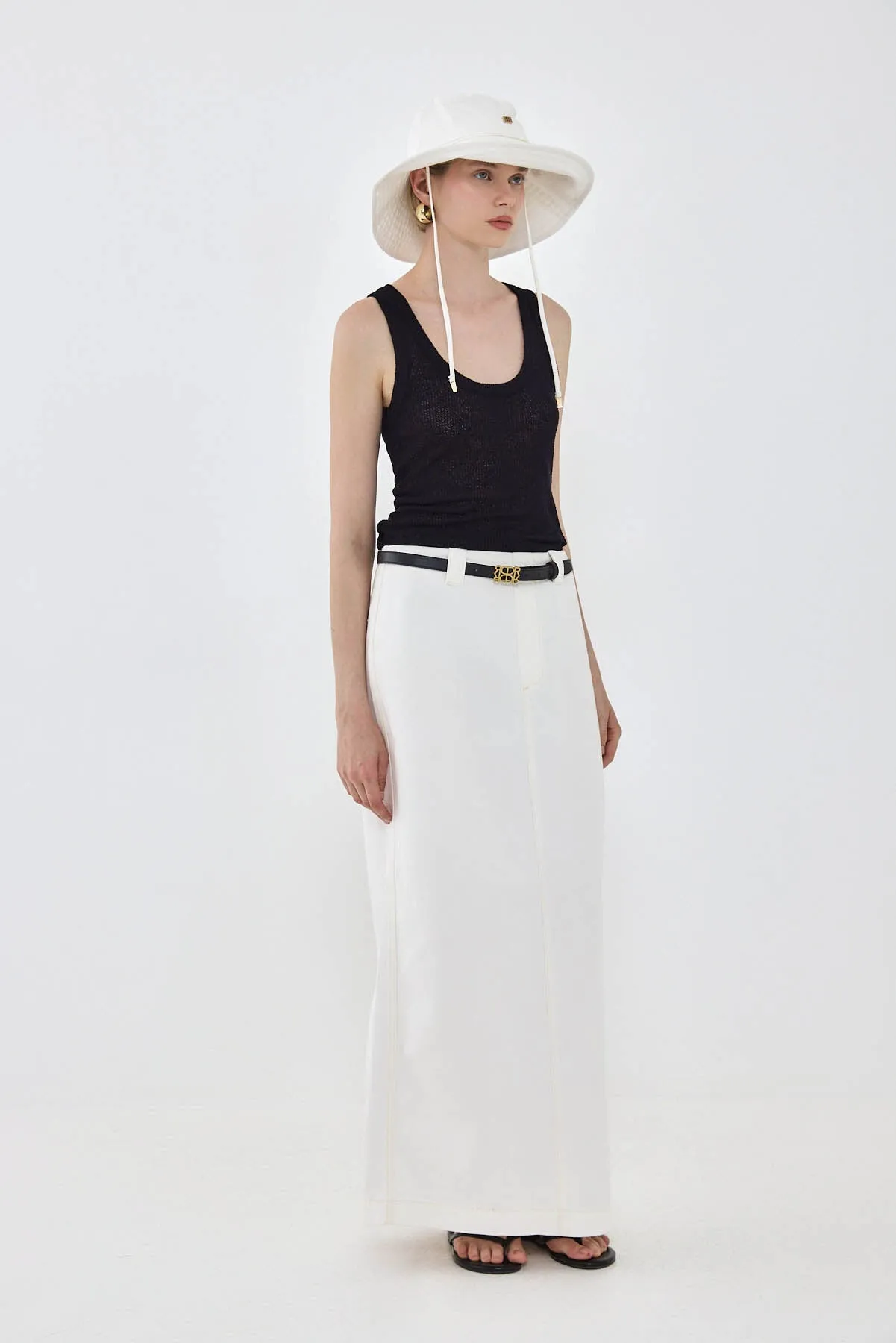 Crochet Deep Scoop Tank Top sold by Dé Rococo product image thumbnail 4