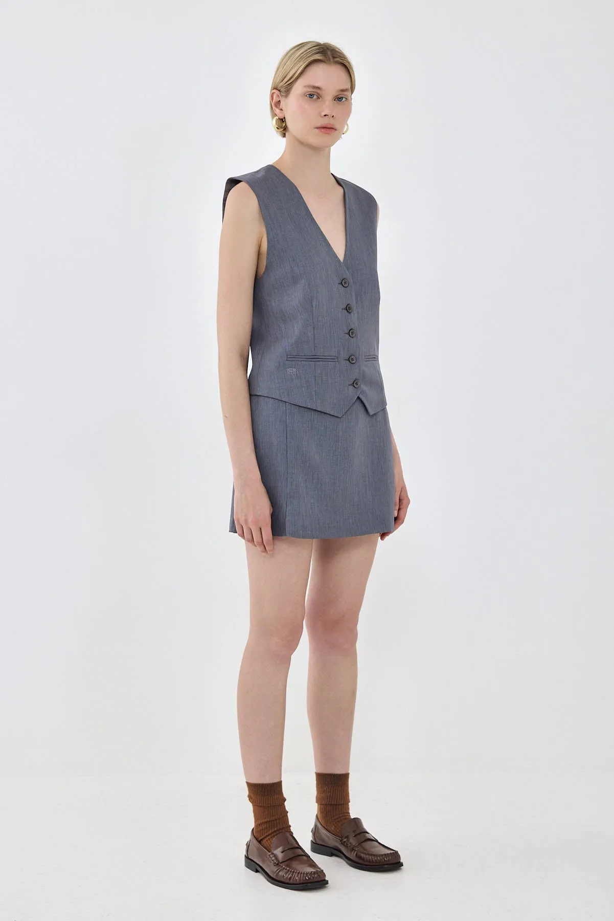 Daddy Slit Mini Skirt sold by Dé Rococo product image thumbnail 4