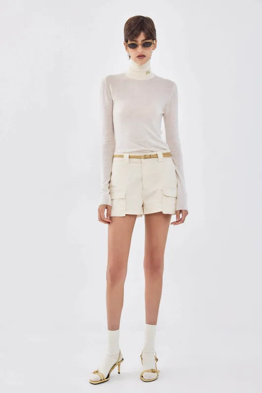 Mid Waist Cargo Shorts made by Dé Rococo