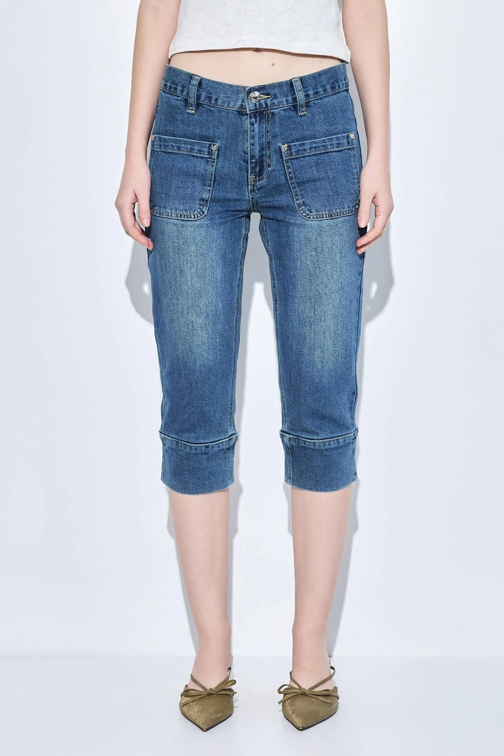 Mid Rise Capri Denim sold by Dé Rococo product image thumbnail 2