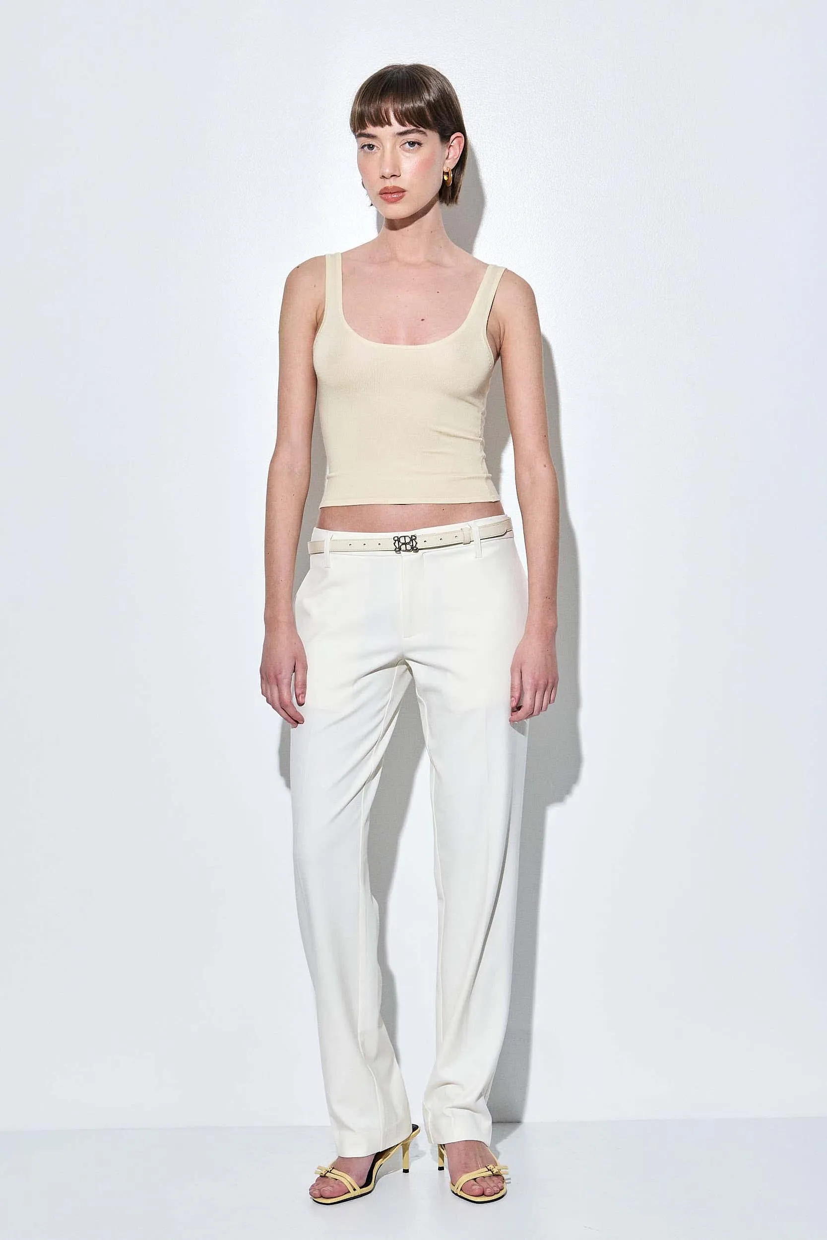 Deep Scoop Knitted Tank Top sold by Dé Rococo product image thumbnail 2