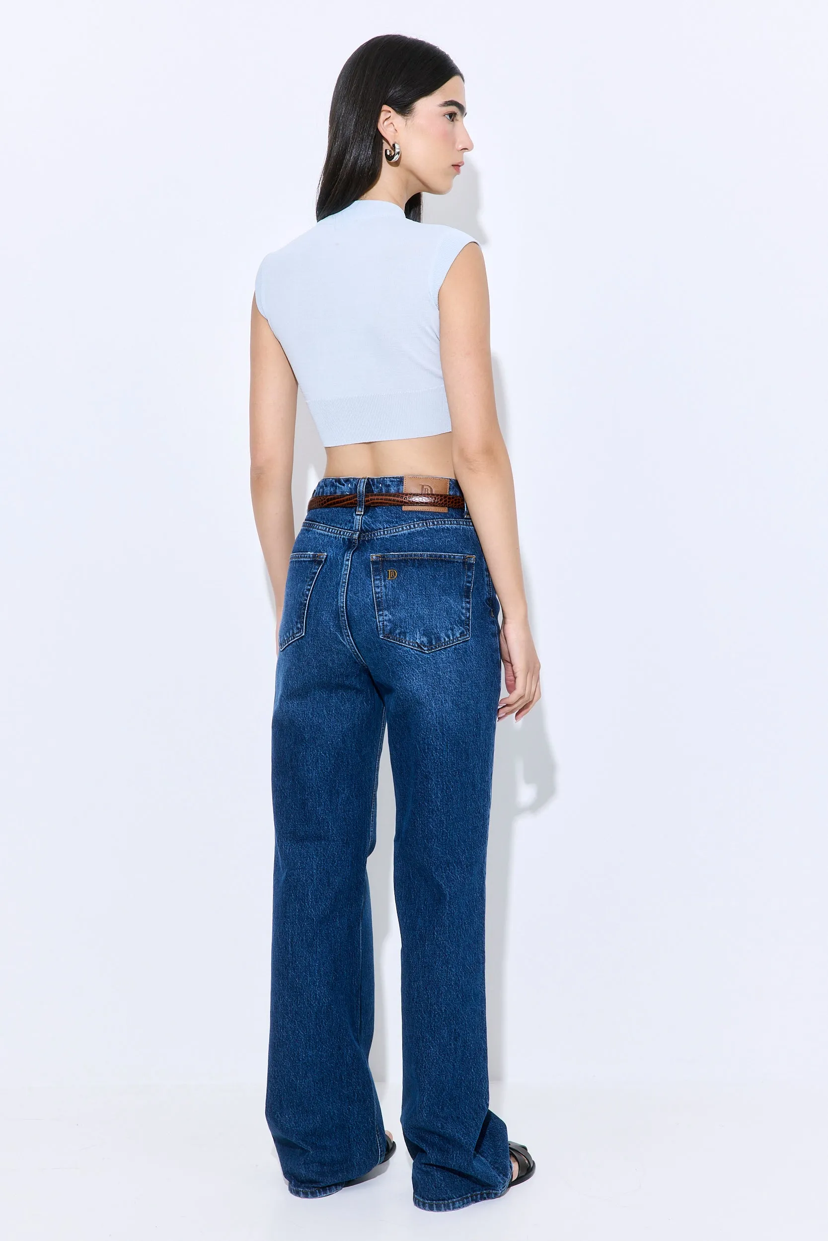 Cropped Sheer Sleeveless Knit sold by Dé Rococo product image thumbnail 5