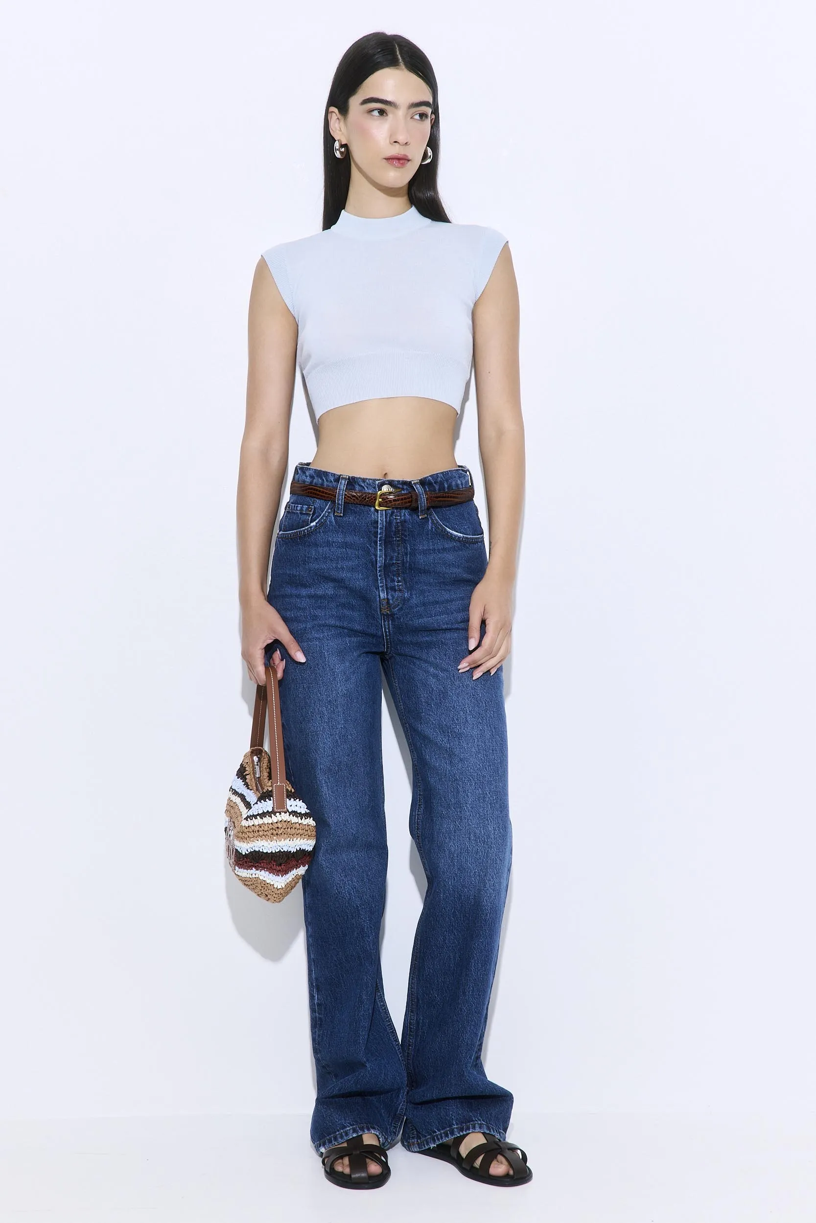 Cropped Sheer Sleeveless Knit sold by Dé Rococo product image thumbnail 2