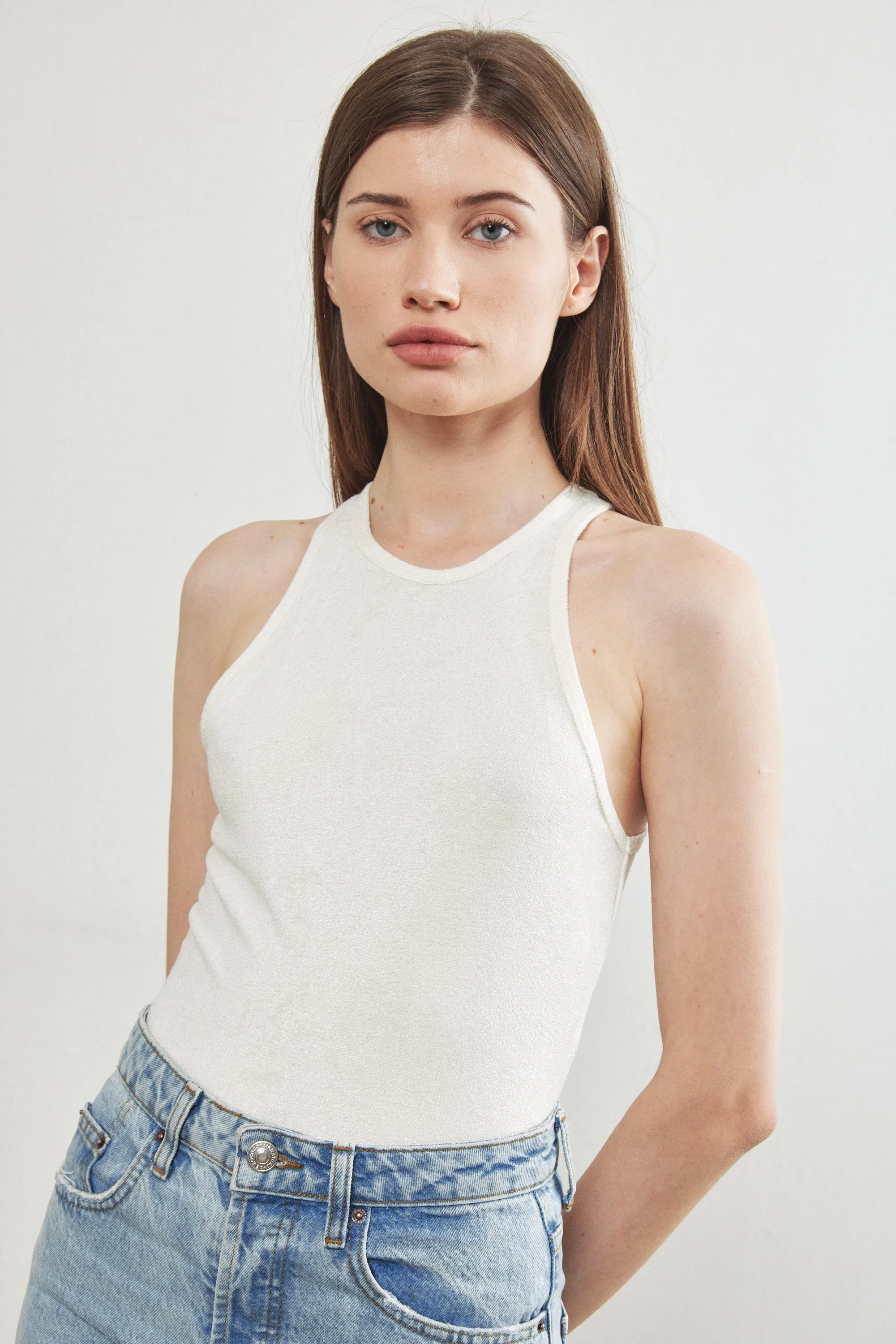 Terry Towel Halter Top sold by Dé Rococo product image thumbnail 3