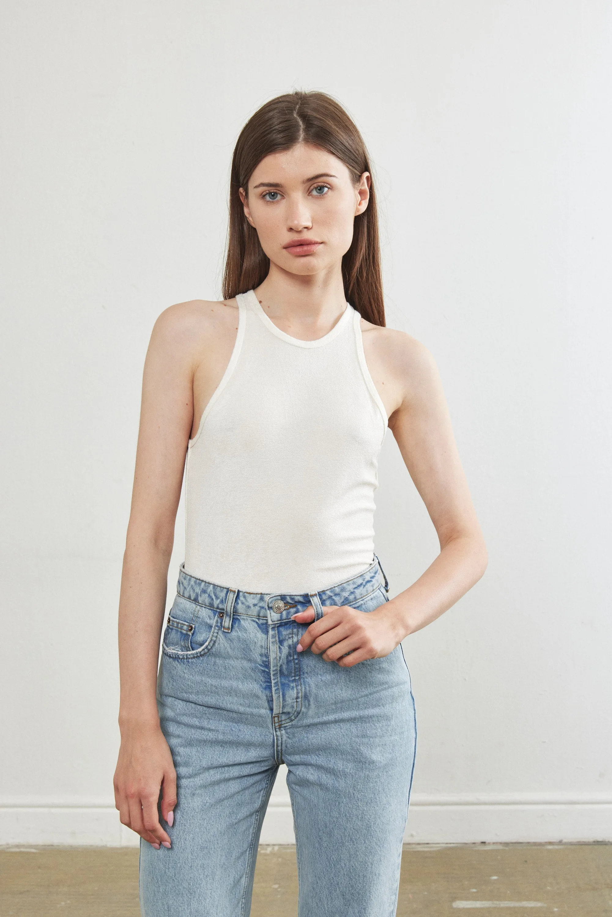 Terry Towel Halter Top sold by Dé Rococo