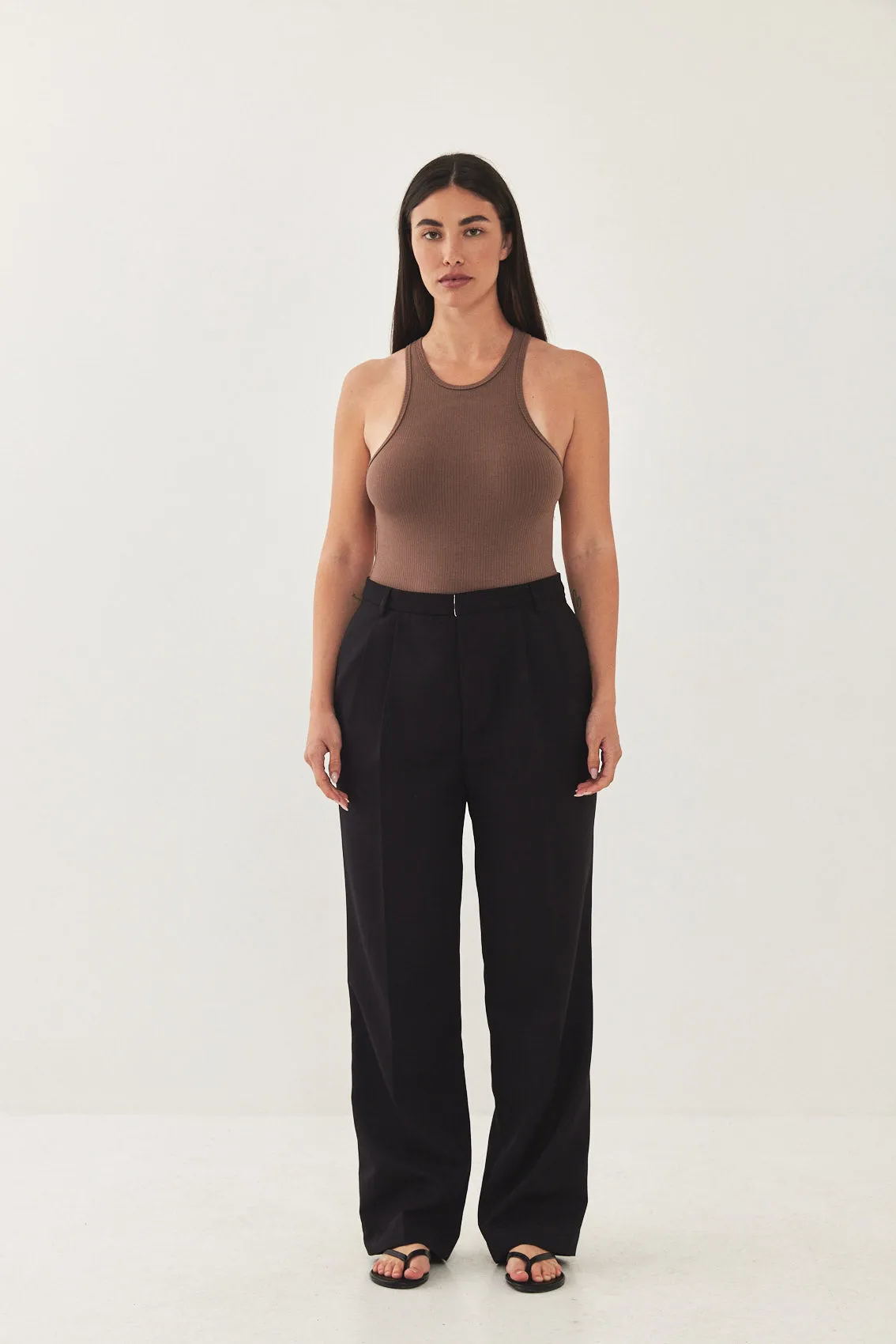 Open Back Ribbed Bodysuit sold by Dé Rococo product image thumbnail 2