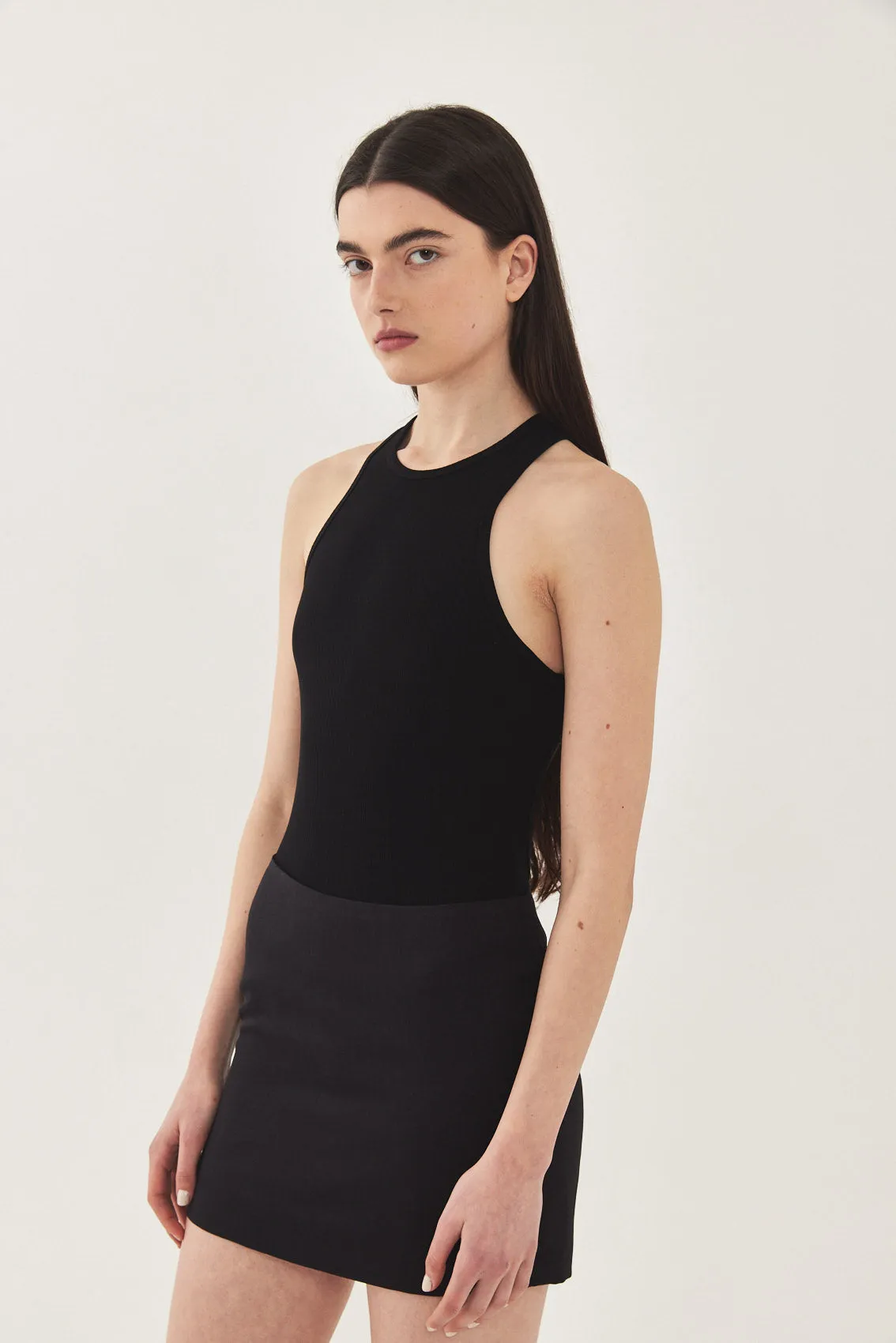 Open Back Ribbed Bodysuit sold by Dé Rococo product image thumbnail 3