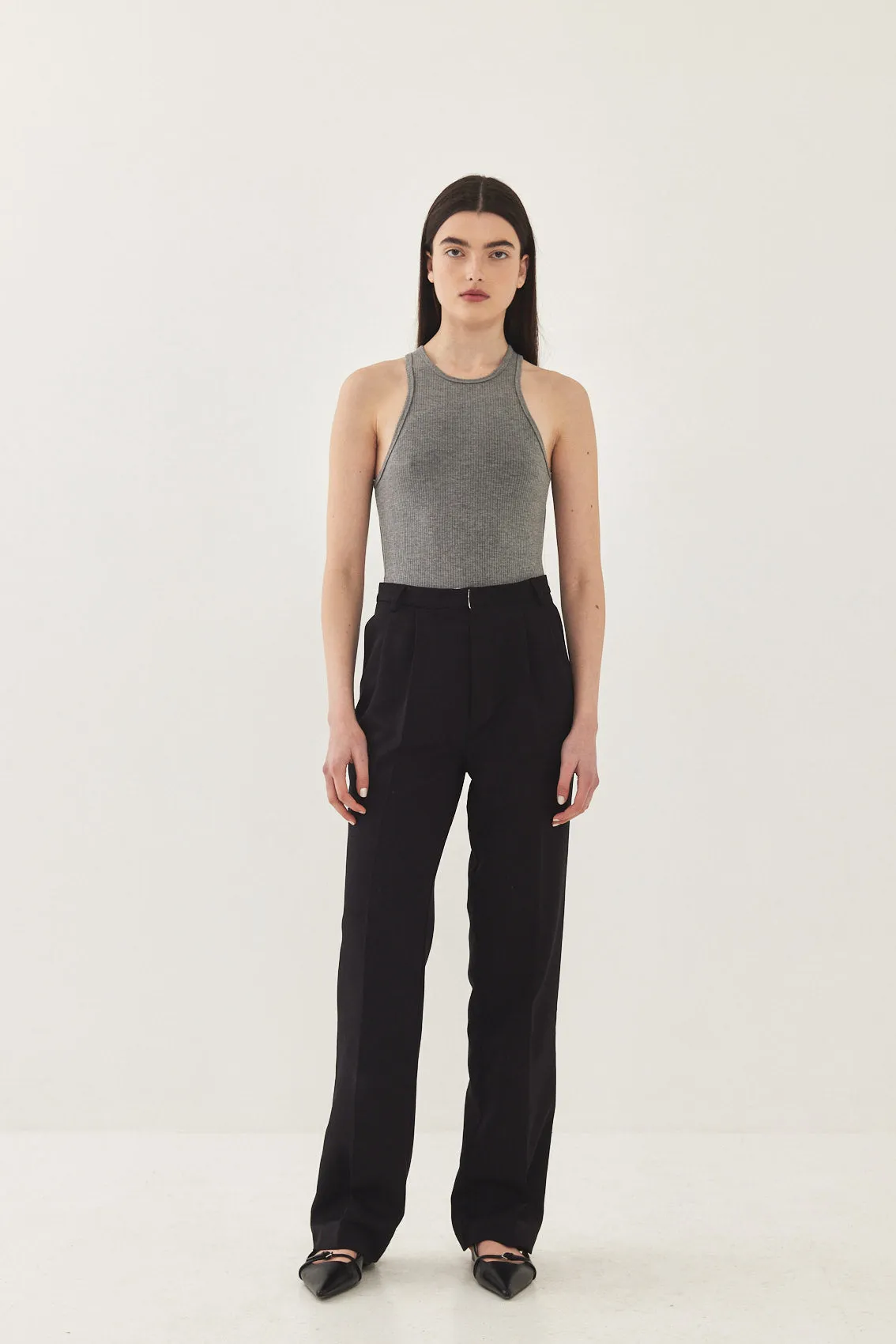 Open Back Ribbed Bodysuit sold by Dé Rococo product image thumbnail 2