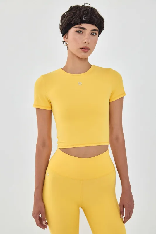 Dé Short Sleeved Cropped Top made by Dé Rococo