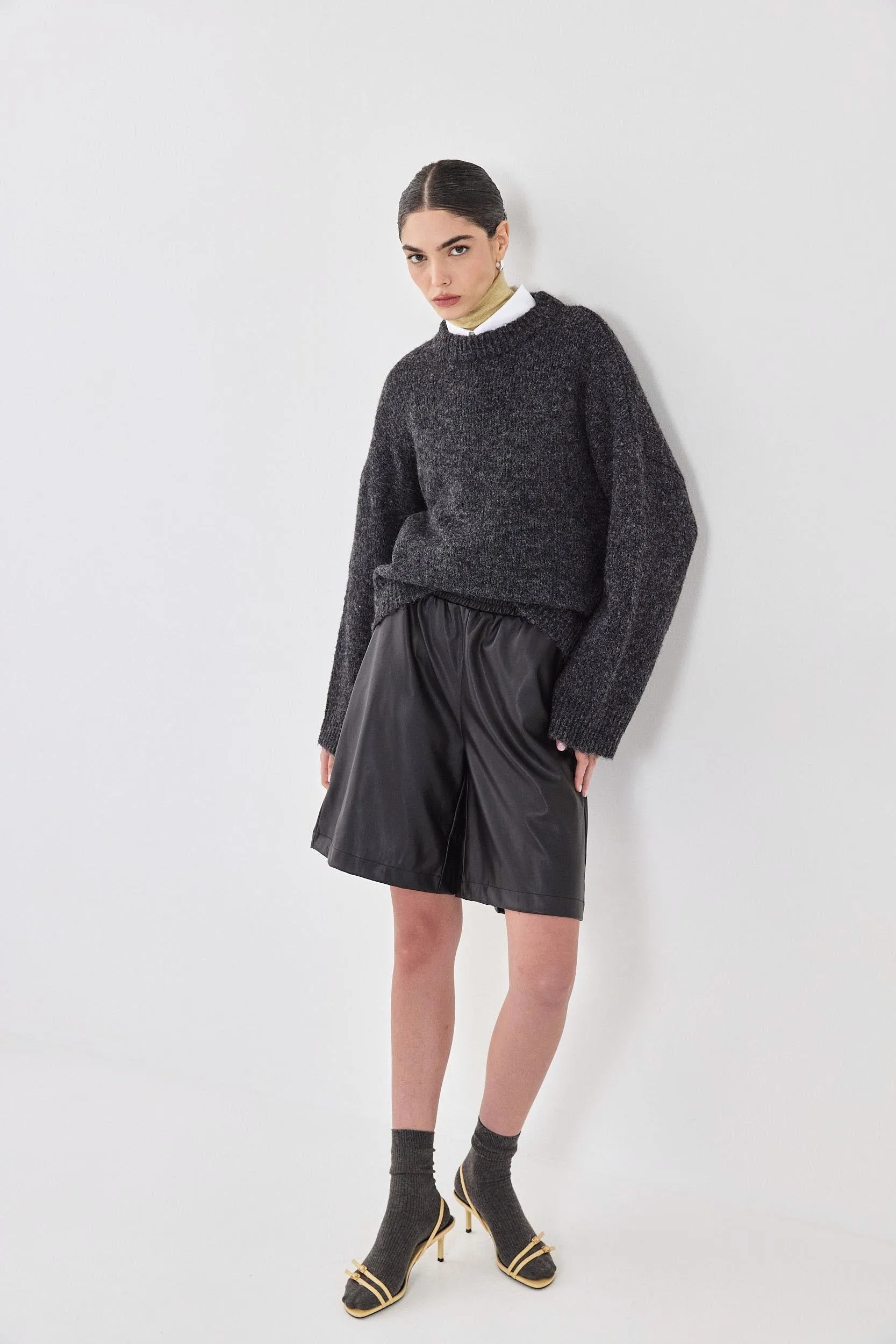 Vegan Leather Bermuda sold by Dé Rococo product image thumbnail 3