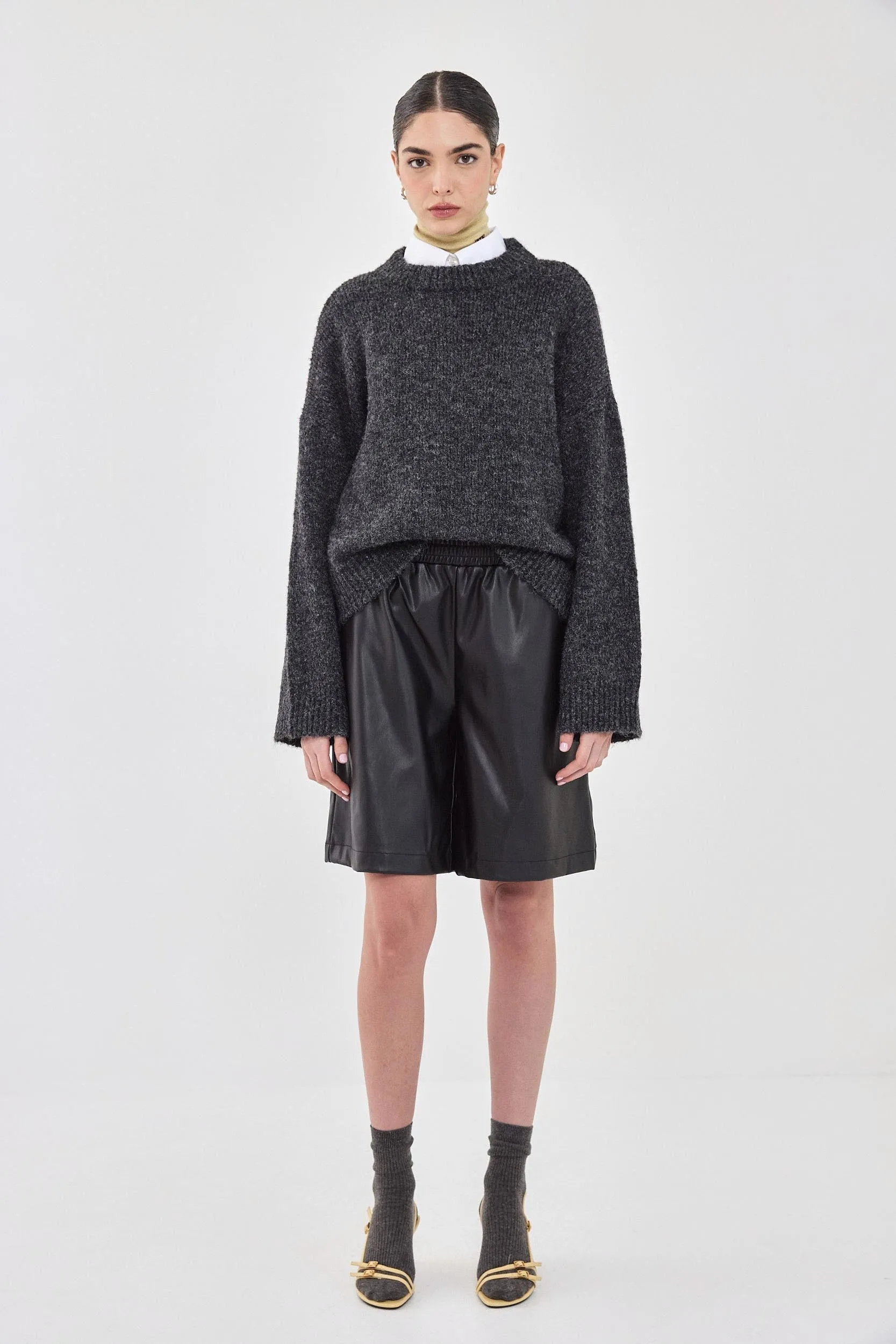 Vegan Leather Bermuda sold by Dé Rococo