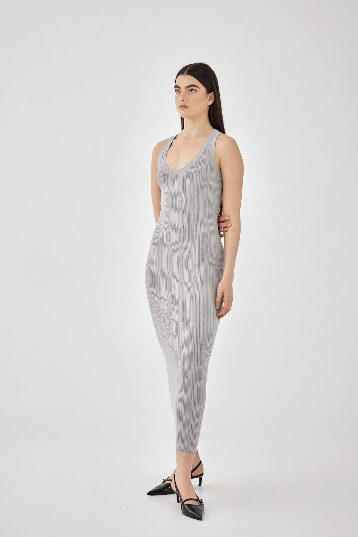 Ribbed Tight Knit Dress sold by Dé Rococo product image thumbnail 5