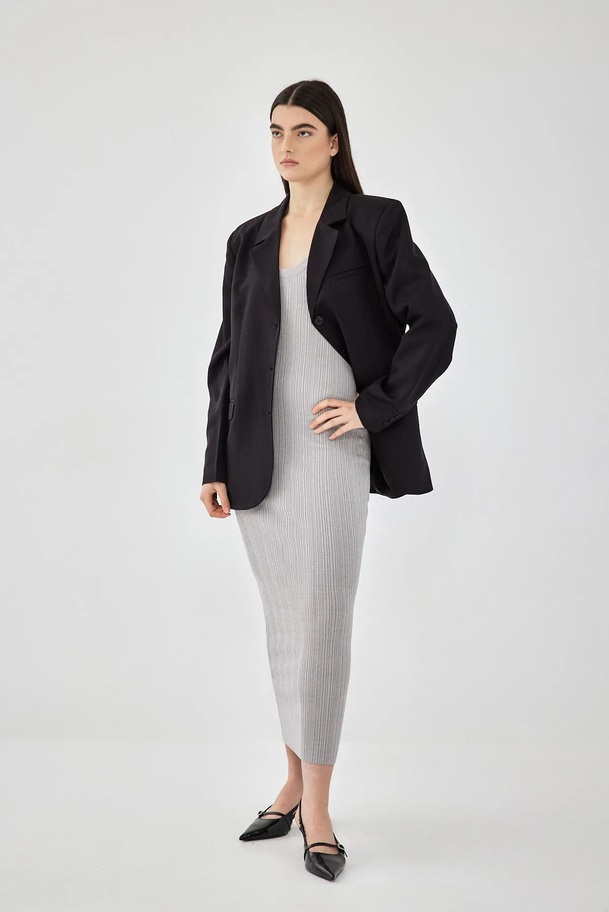 Ribbed Tight Knit Dress sold by Dé Rococo product image thumbnail 4