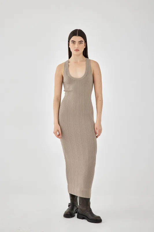 Ribbed Tight Knit Dress made by Dé Rococo