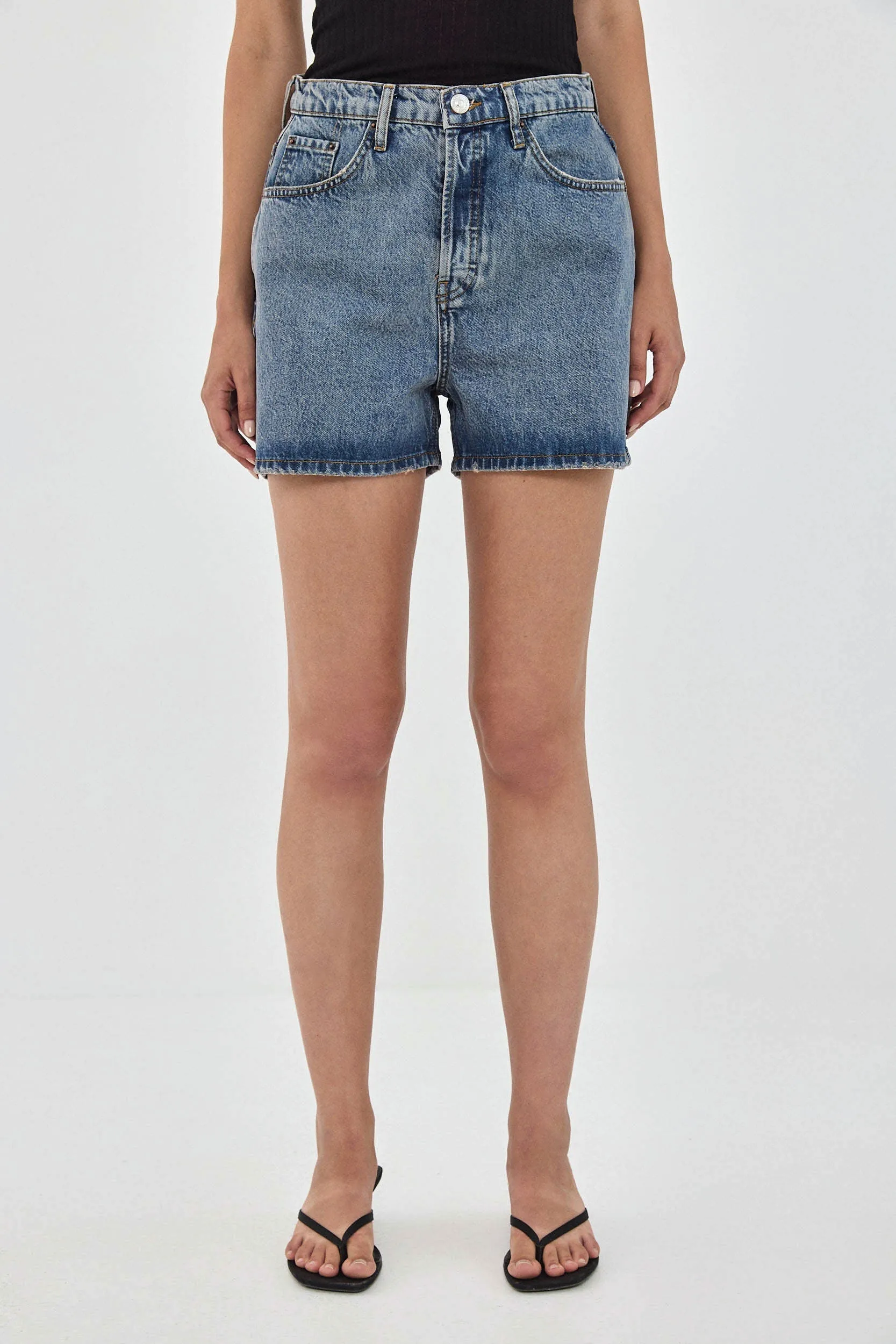 Baggy Denim Shorts sold by Dé Rococo product image thumbnail 2