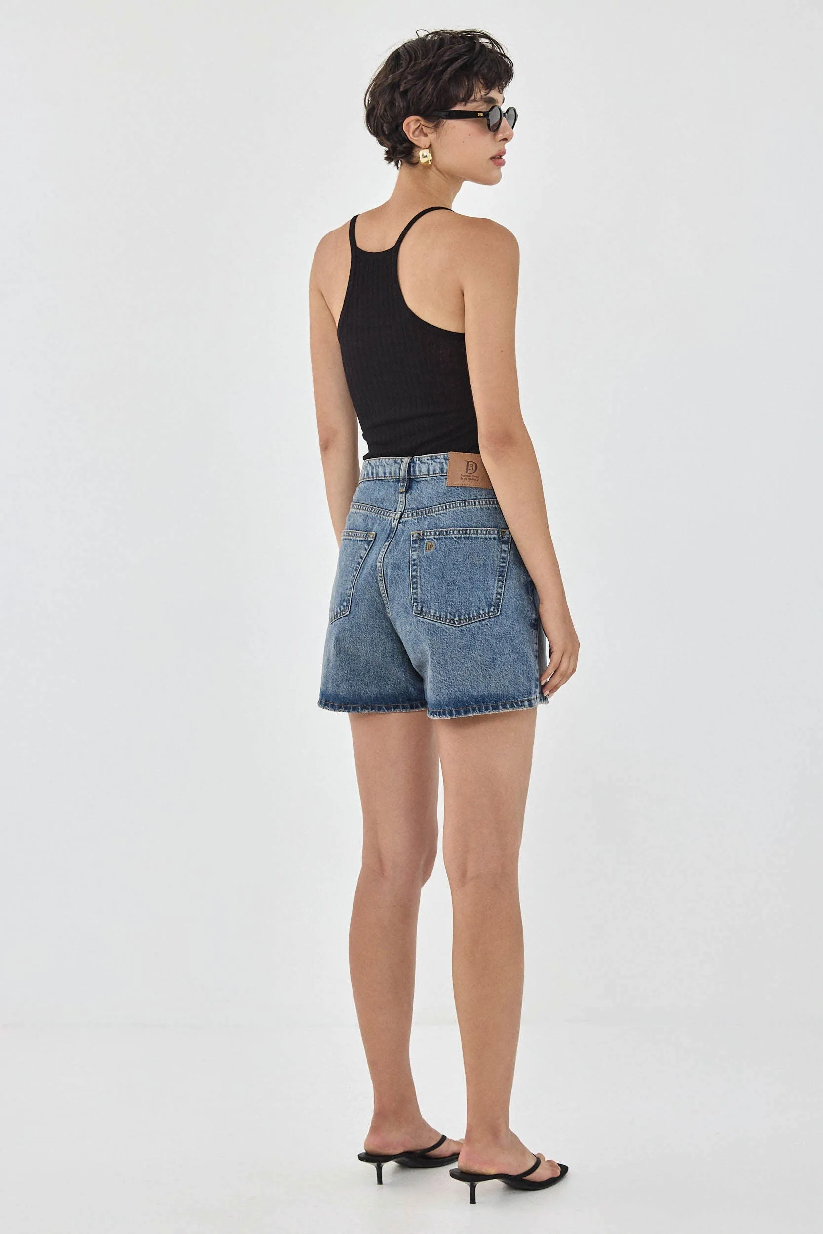 Baggy Denim Shorts sold by Dé Rococo product image thumbnail 5