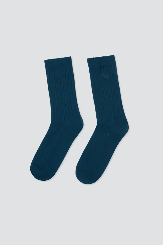Cozy Ribbed Crew Socks made by Dé Rococo