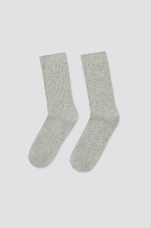 Cozy Ribbed Crew Socks made by Dé Rococo