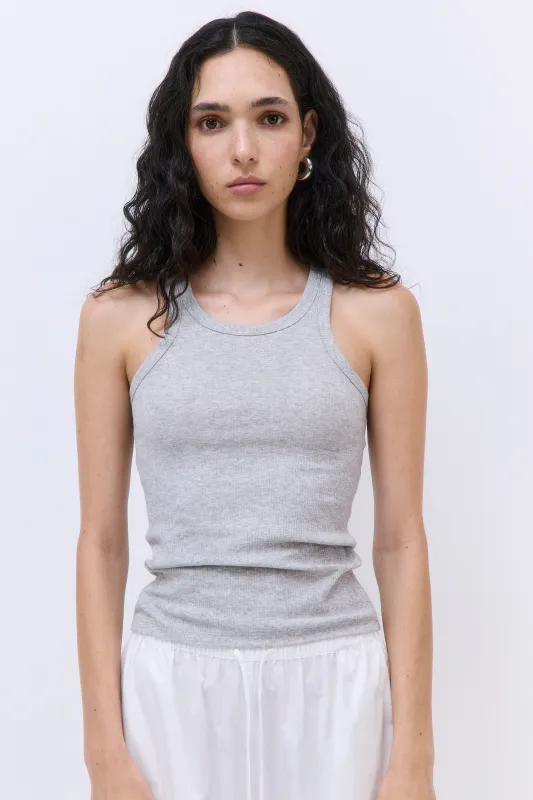 Classic Ribbed High Scoop Tank made by Dé Rococo