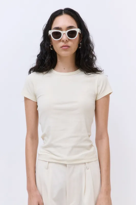 Classic Ribbed Fitted T Shirt made by Dé Rococo