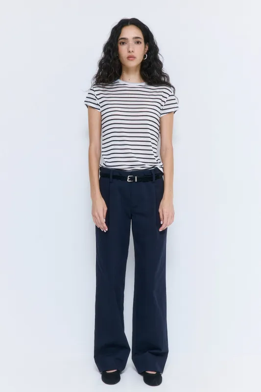 Mid Rise Cotton Pleat Pants made by Dé Rococo