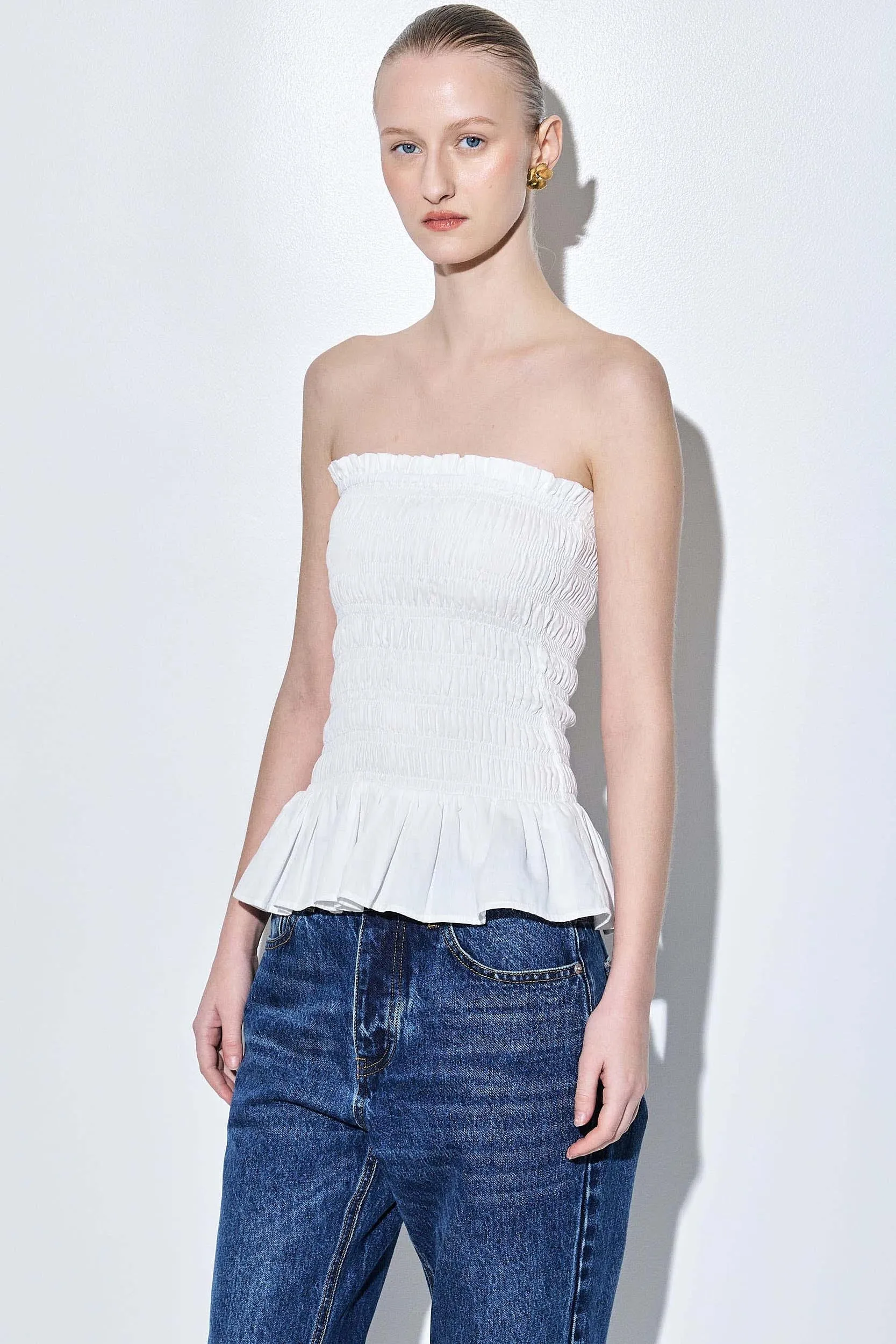 Strapless Shirred Top sold by Dé Rococo product image thumbnail 4