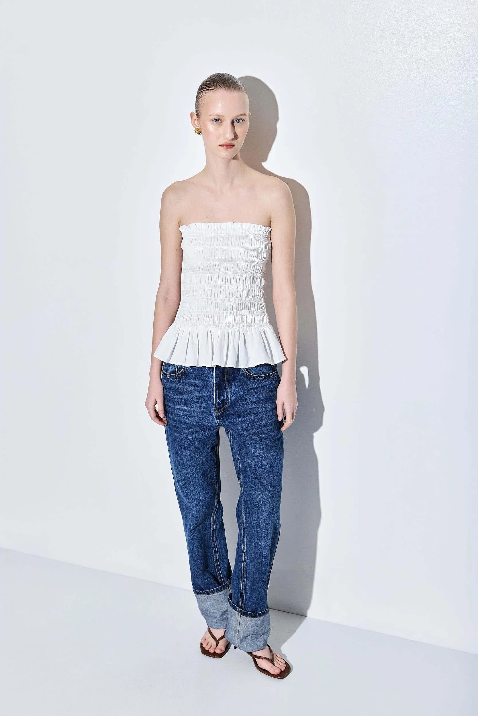 Strapless Shirred Top sold by Dé Rococo product image thumbnail 3