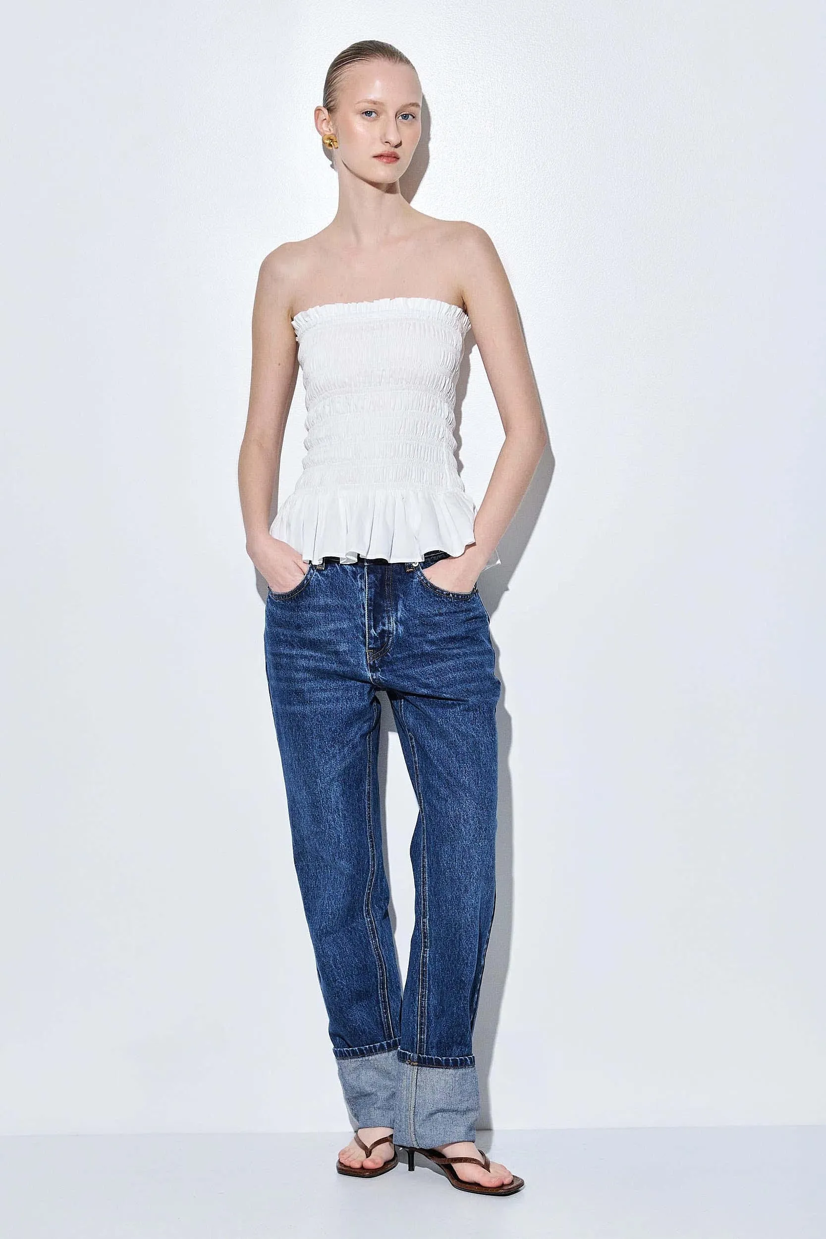 Strapless Shirred Top sold by Dé Rococo product image thumbnail 2